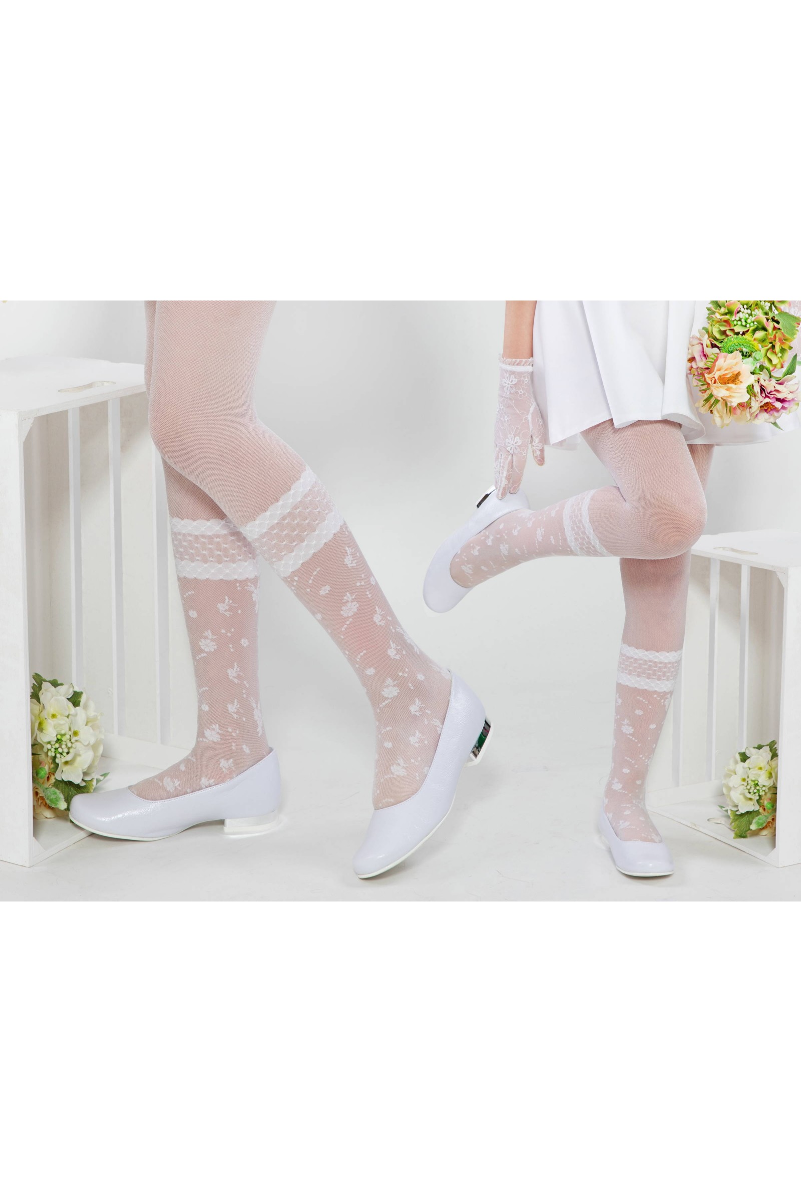 Eleganckie rajstopy komunijne - Agata - obraz 5