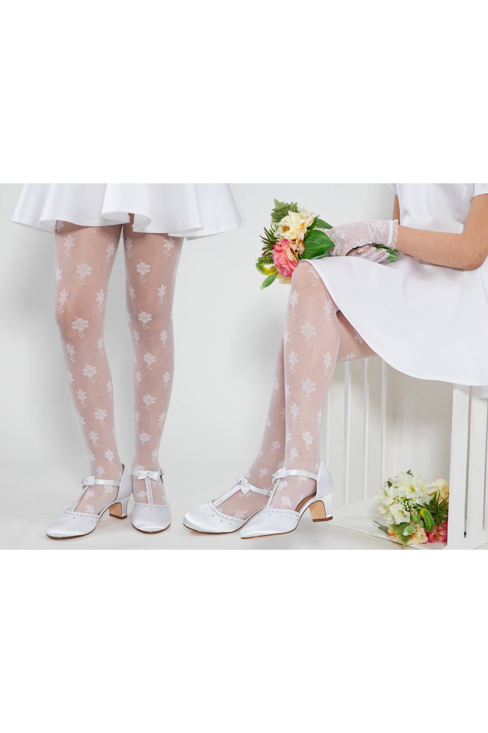 Eleganckie rajstopy komunijne - Alicja mot. 1 - obraz 6