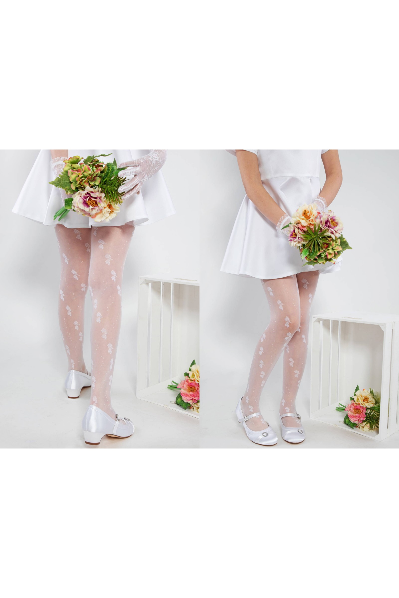Eleganckie rajstopy komunijne - Patrycja motyw 1 - obraz 4