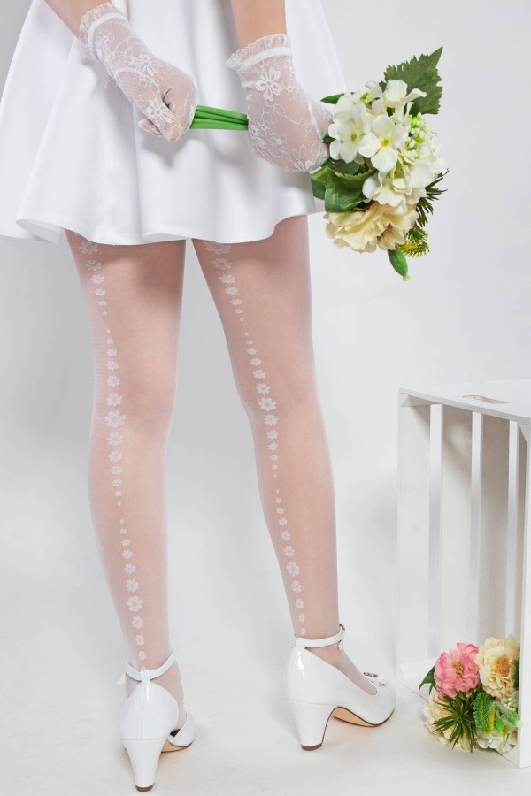 Eleganckie rajstopy komunijne - Marcela mot.2