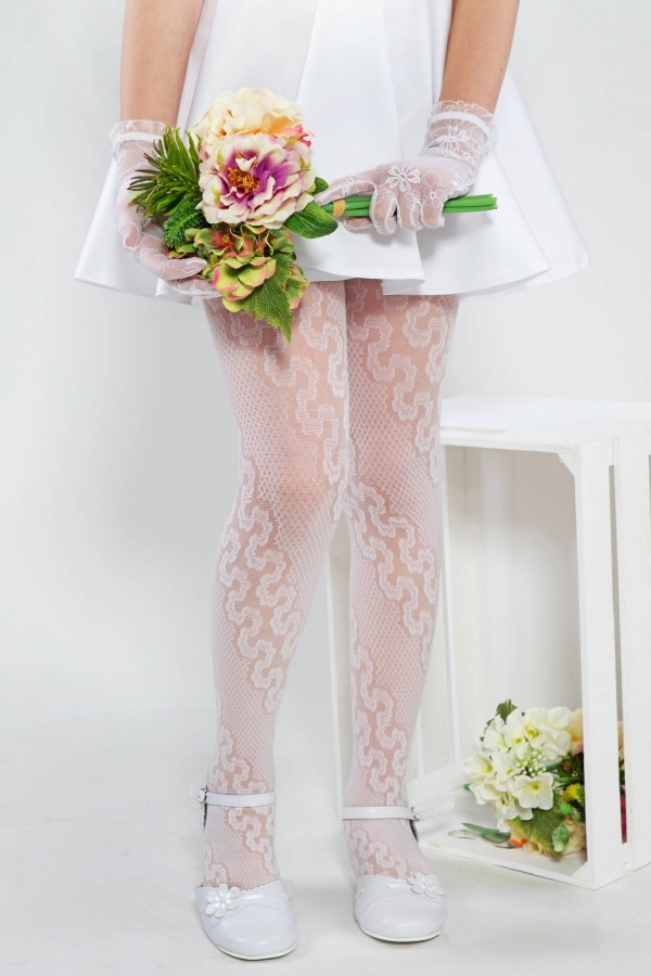 Eleganckie rajstopy komunijne - Jagoda