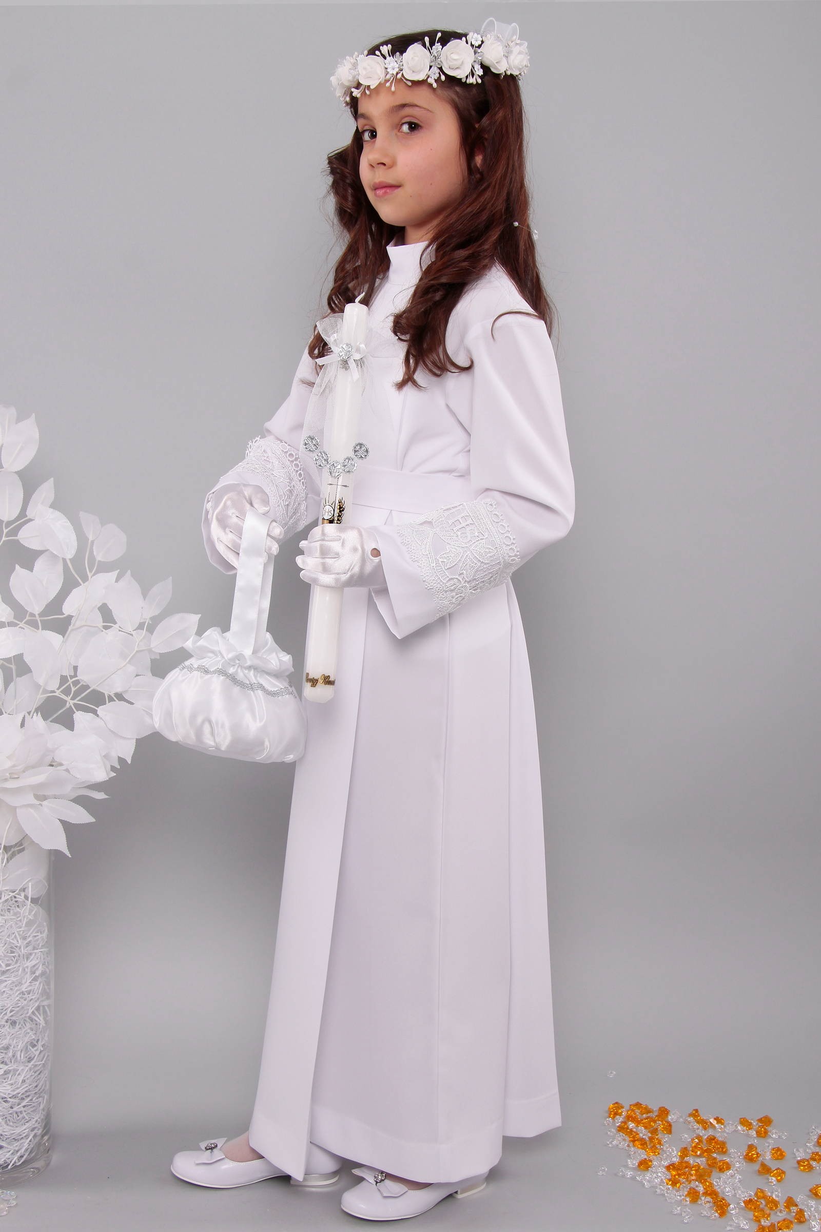 Alba komunijna z gipiurą 11a/K - z kontrafałdą - obraz 1