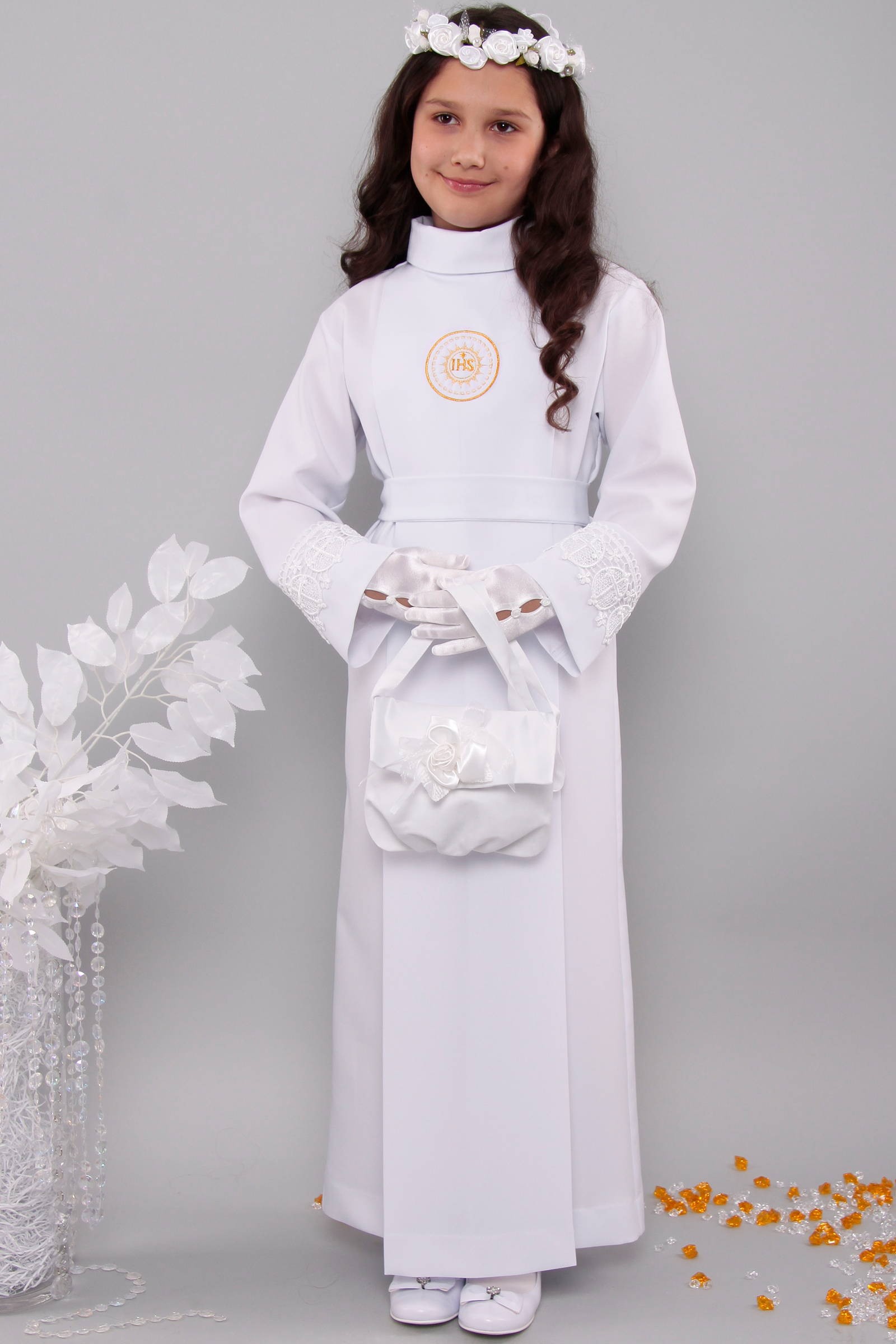 Alba komunijna z gipiurą 18a/K - z kontrafałdą - obraz 1