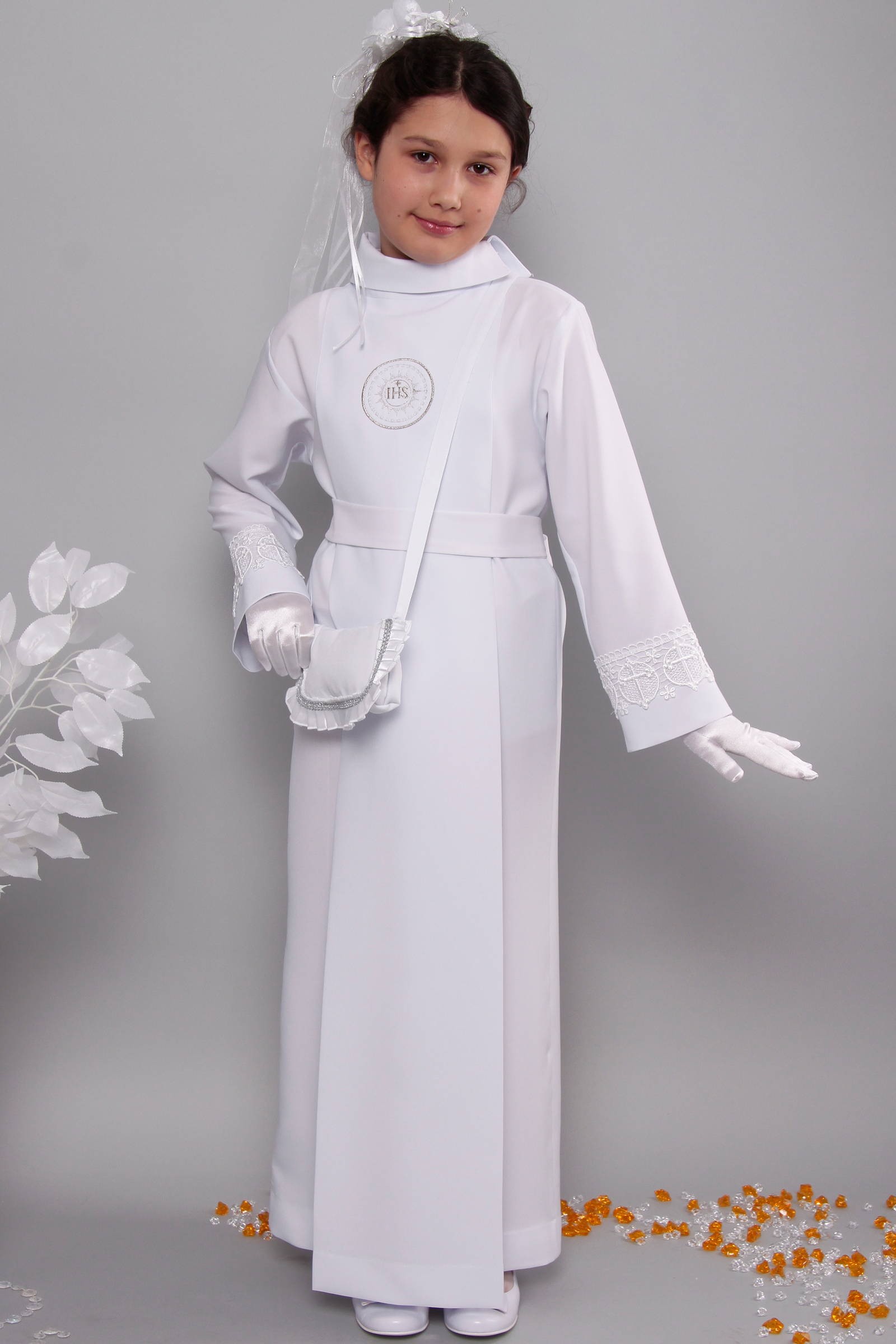 Alba komunijna z gipiurą 16a/K - z kontrafałdą - obraz 1