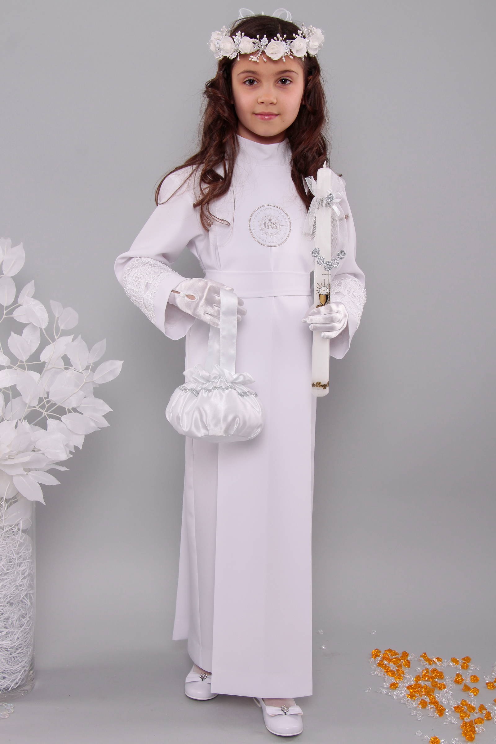 Alba komunijna z gipiurą 11a/K - z kontrafałdą - obraz 2