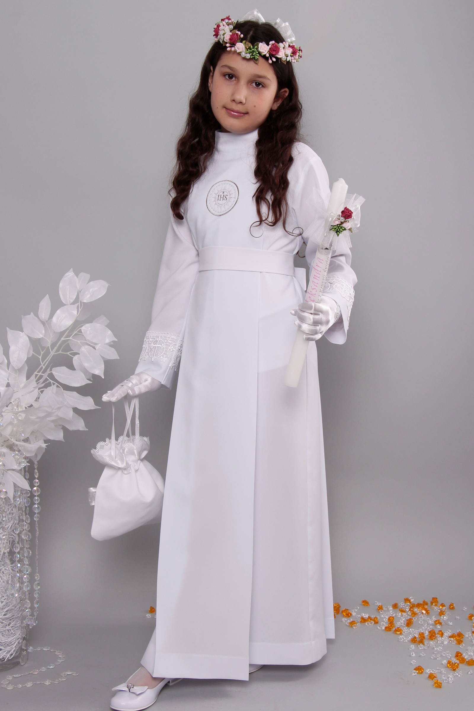 Alba komunijna z gipiurą 13a/K - z kontrafałdą - obraz 2