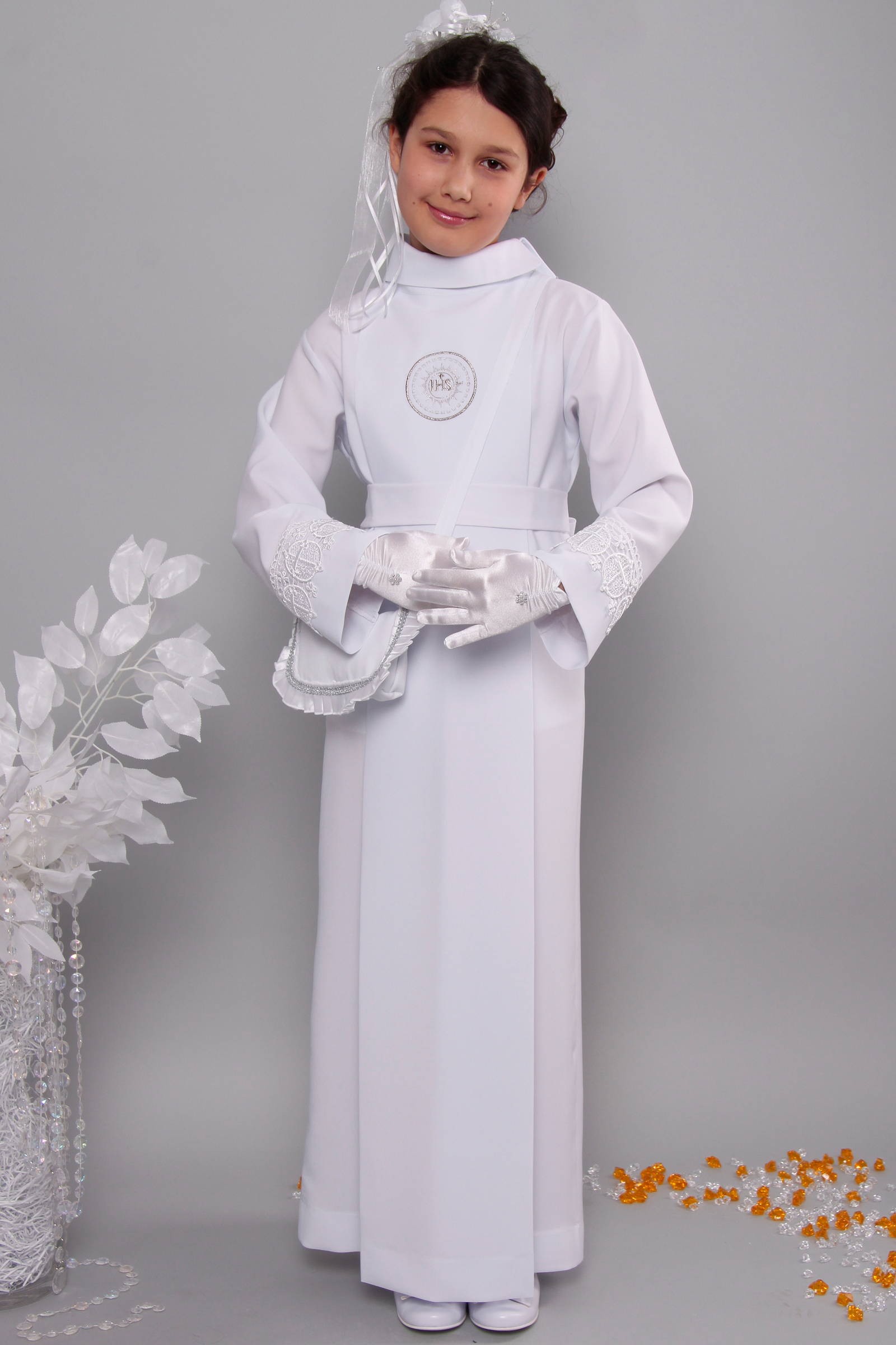 Alba komunijna z gipiurą 16a/K - z kontrafałdą - obraz 2