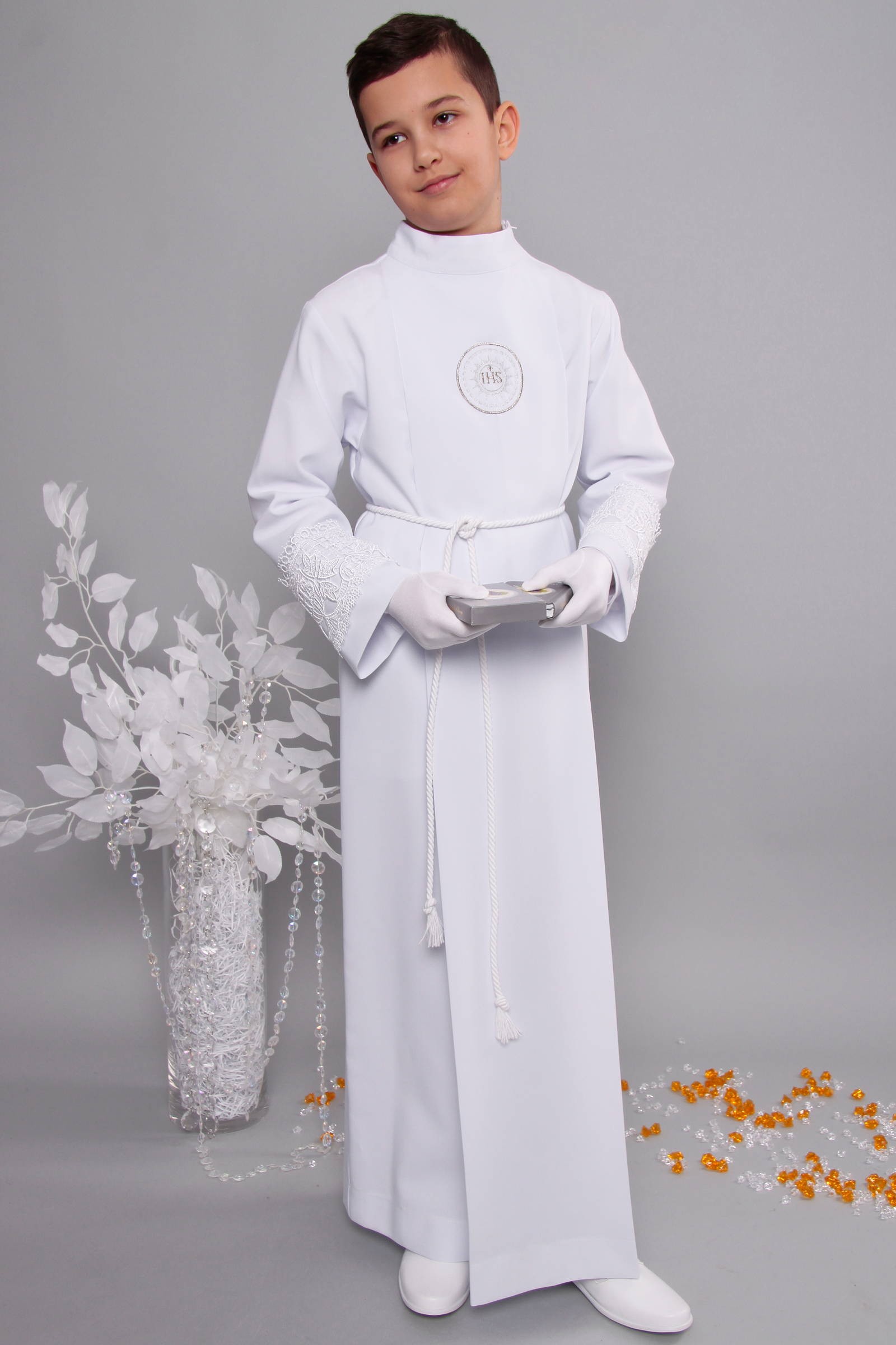 Alba komunijna z gipiurą 11/K - z kontrafałdą - obraz 1