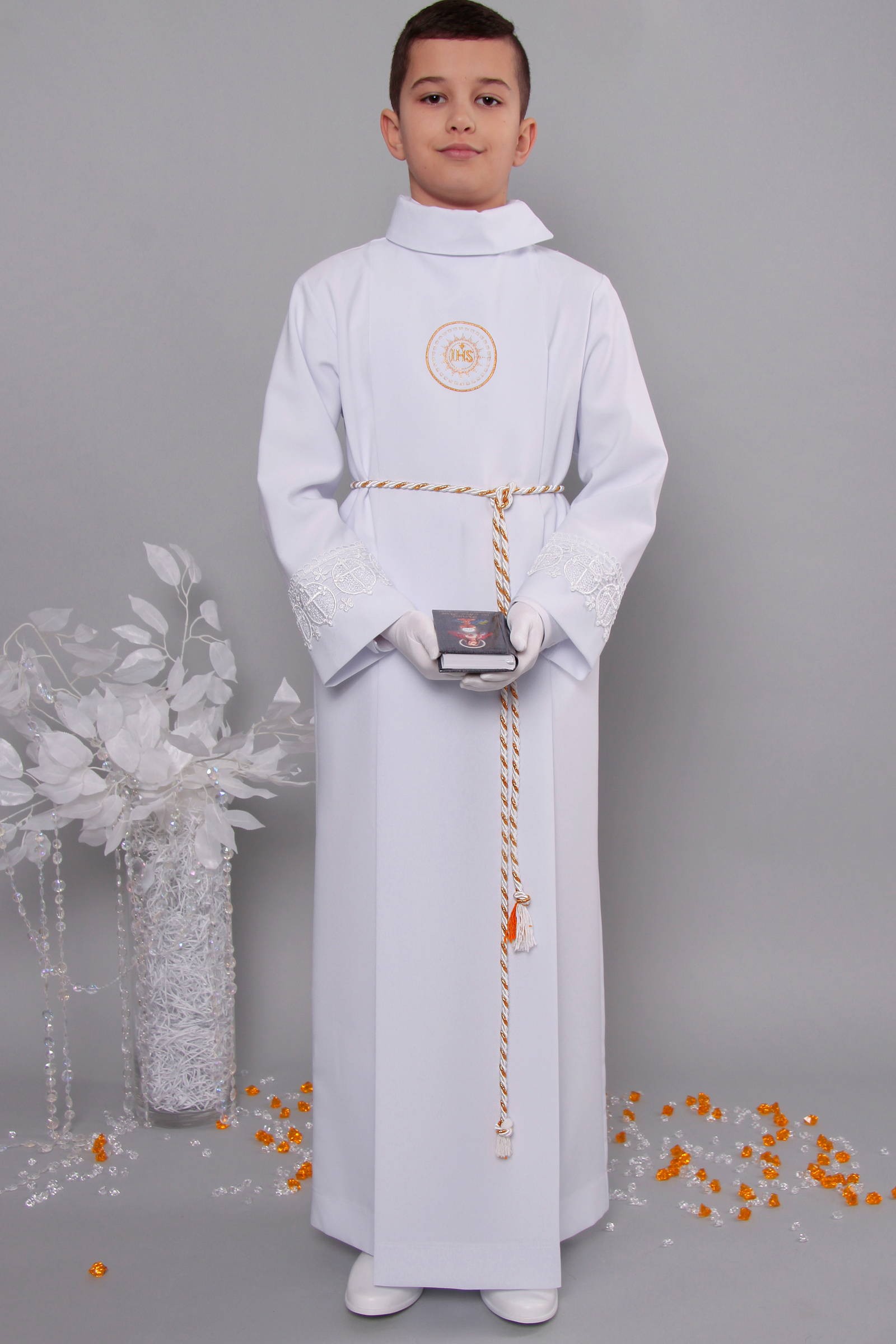 Alba komunijna z gipiurą 18/K - z kontrafałdą - obraz 1