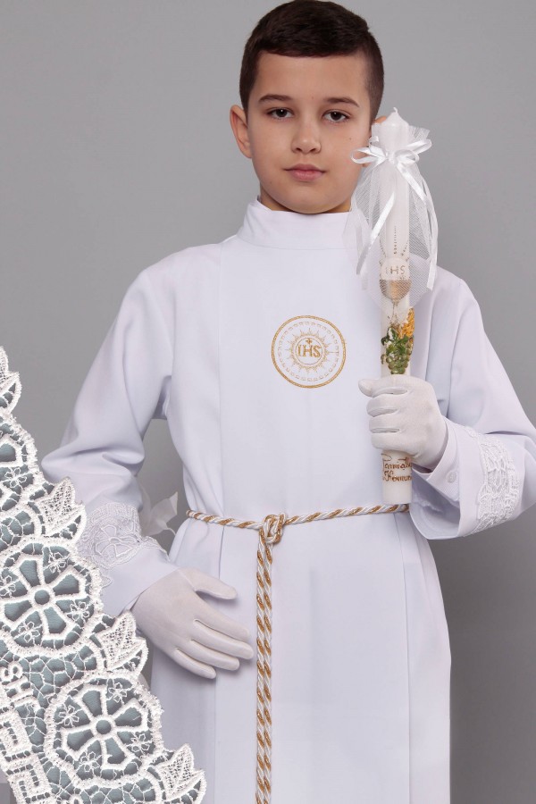 Alba komunijna z gipiurą 12/K - z kontrafałdą