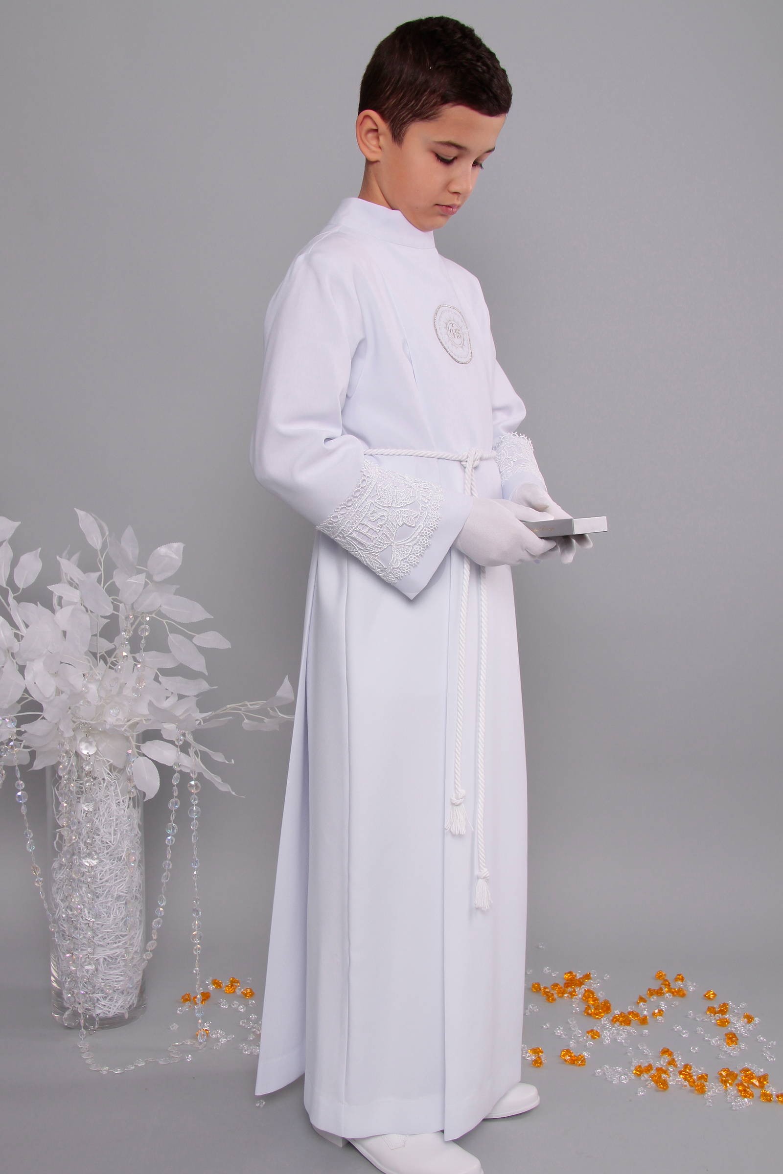 Alba komunijna z gipiurą 11/K - z kontrafałdą - obraz 2