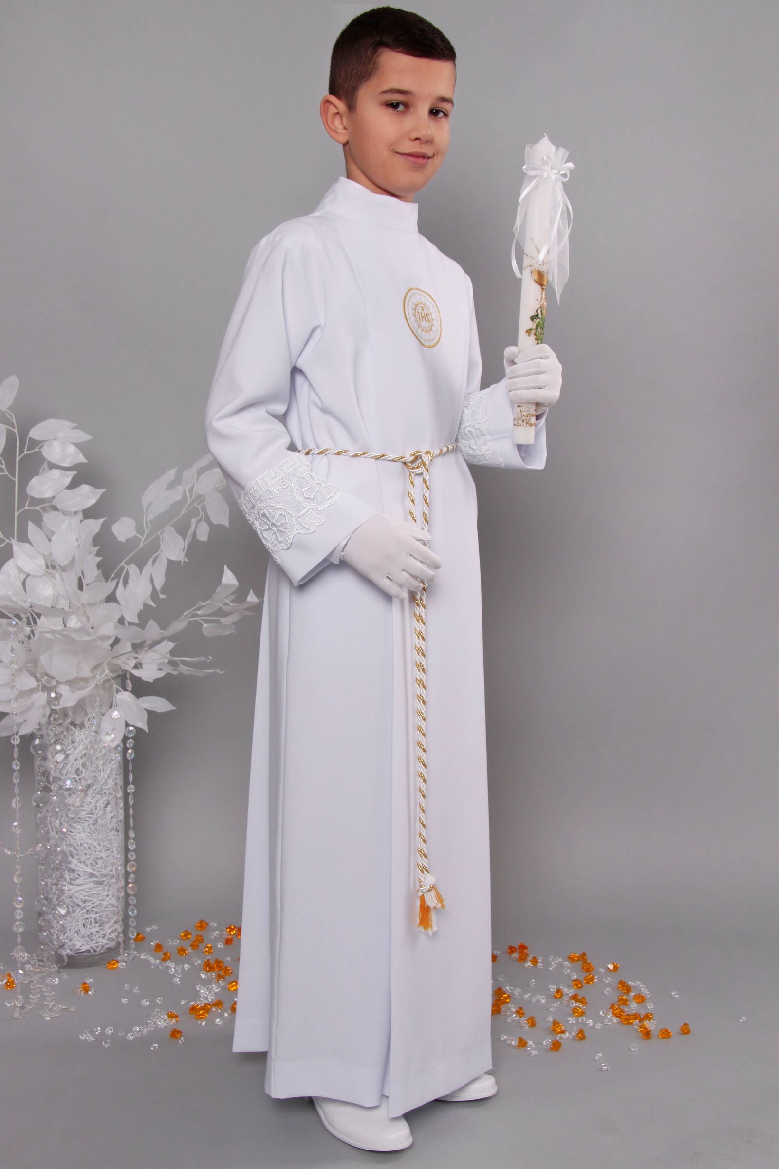 Alba komunijna z gipiurą 12/K - z kontrafałdą - obraz 2