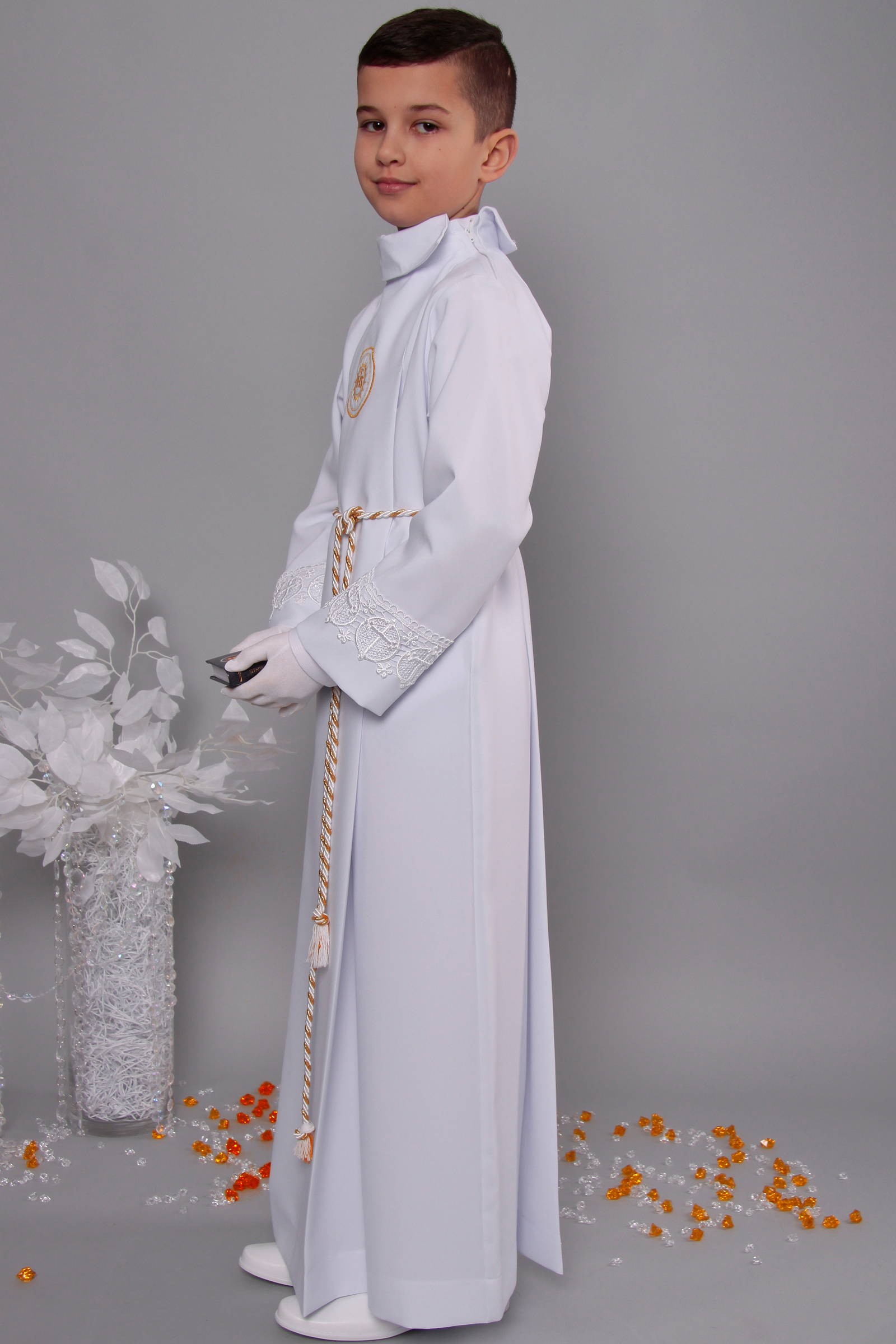 Alba komunijna z gipiurą 18/K - z kontrafałdą - obraz 3