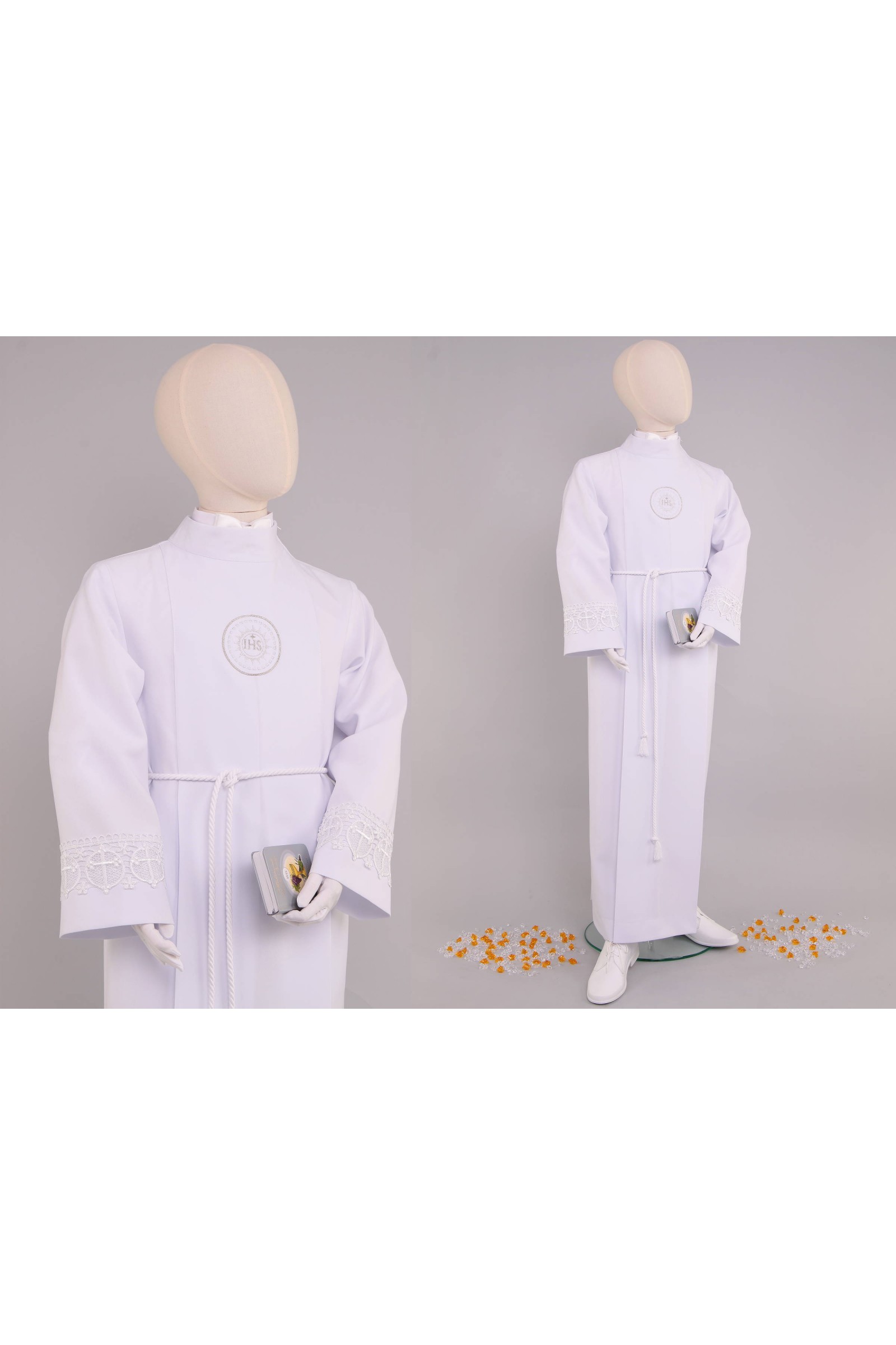 Alba komunijna z gipiurą 13/K - z kontrafałdą - obraz 2