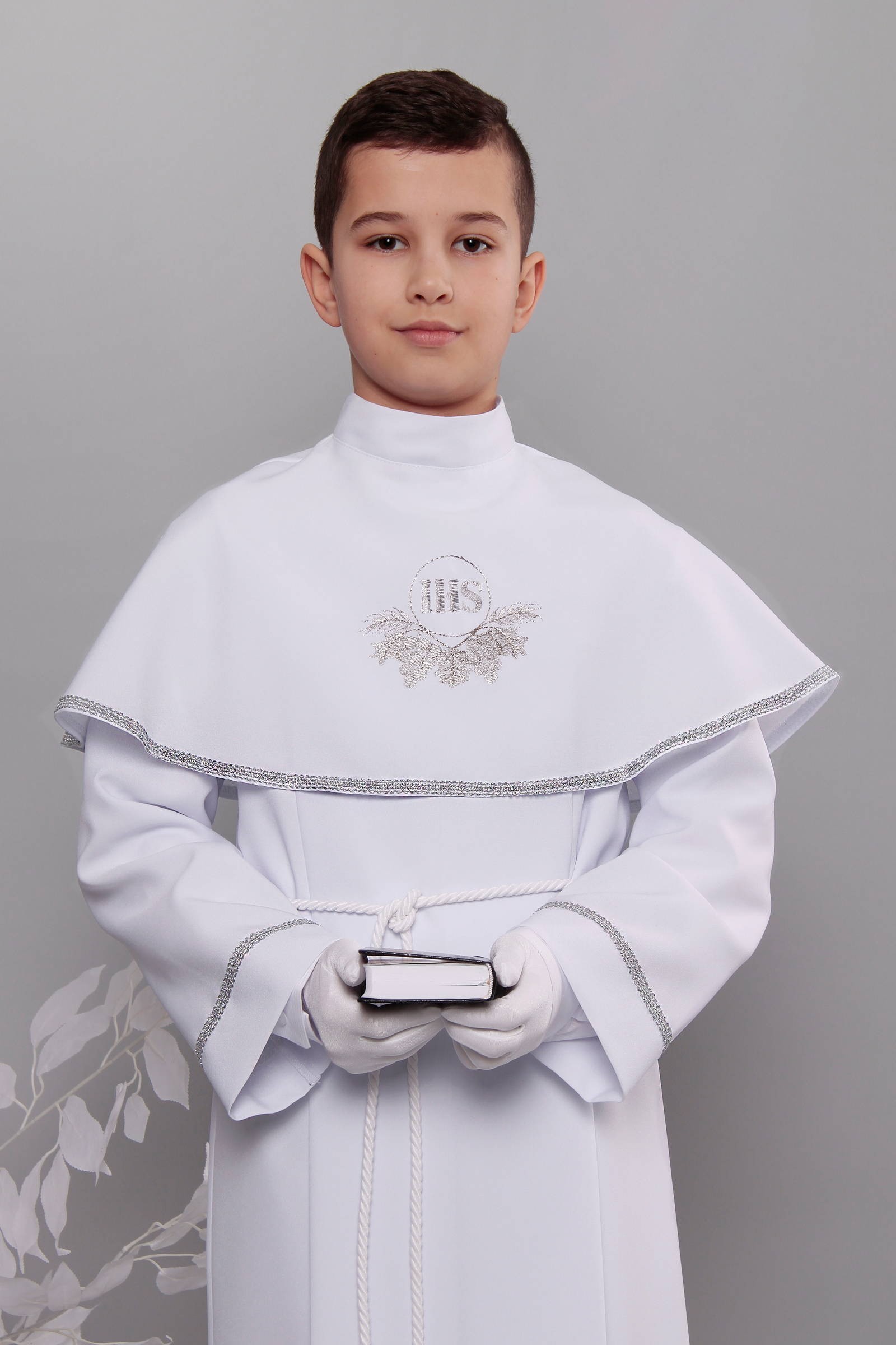 Alba komunijna 6/KK - z karczkiem i kontrafałdą - obraz 0