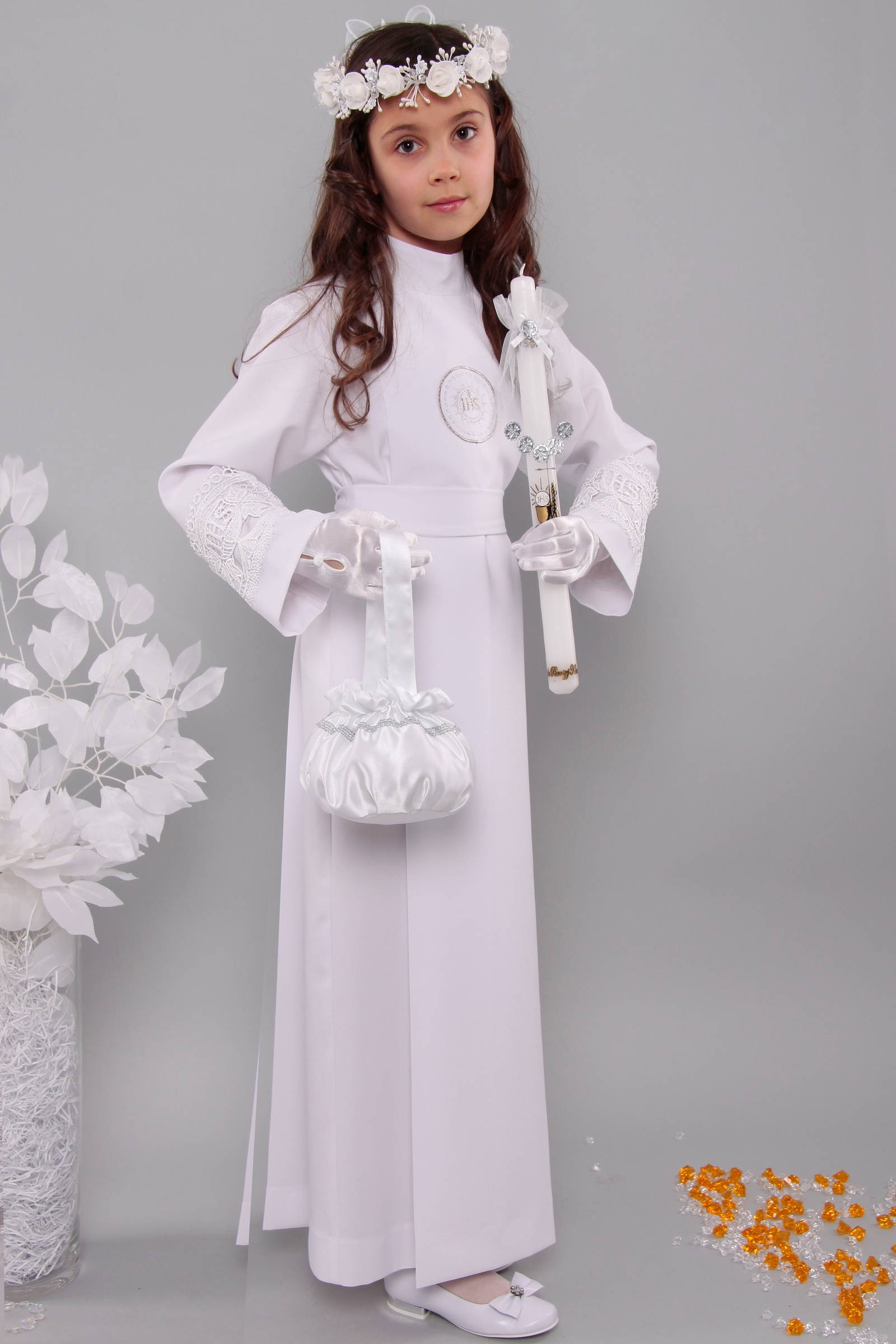 Alba komunijna z gipiurą 11a/K - z kontrafałdą - obraz 3