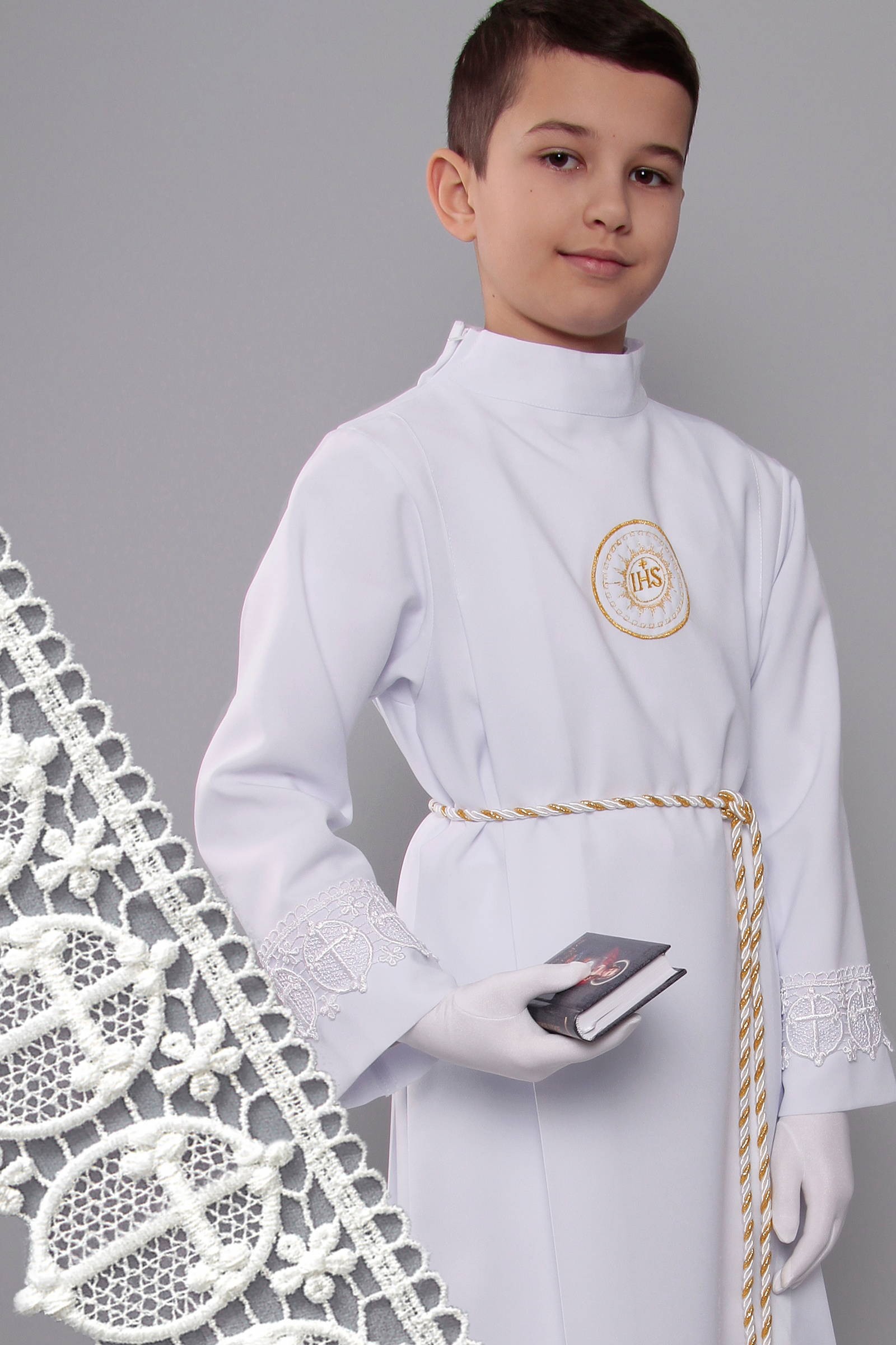 Alba komunijna z gipiurą 8/Z2 - z zakładką - obraz 1