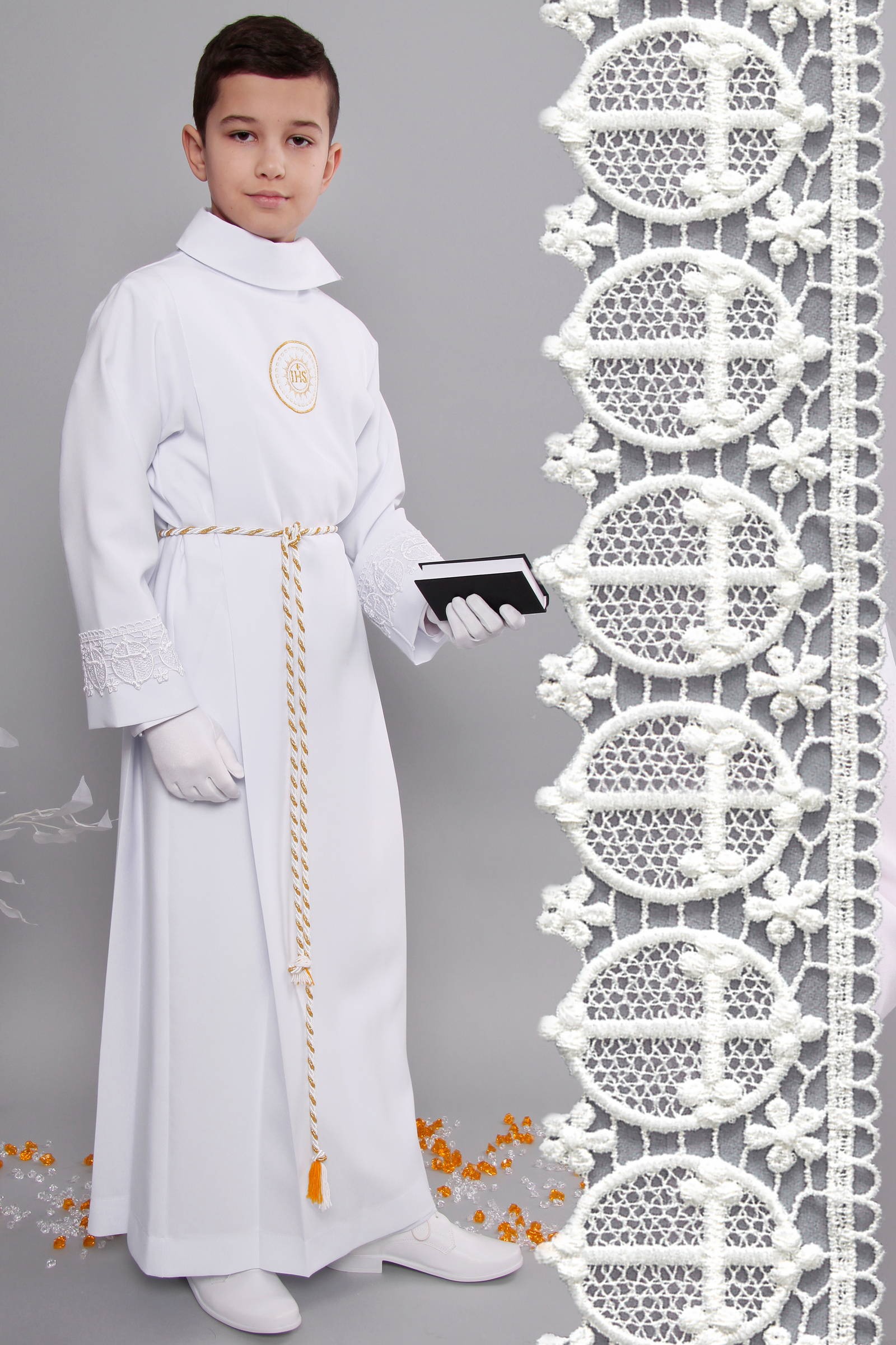 Alba komunijna z gipiurą 13/Z2 - z zakładką - obraz 1