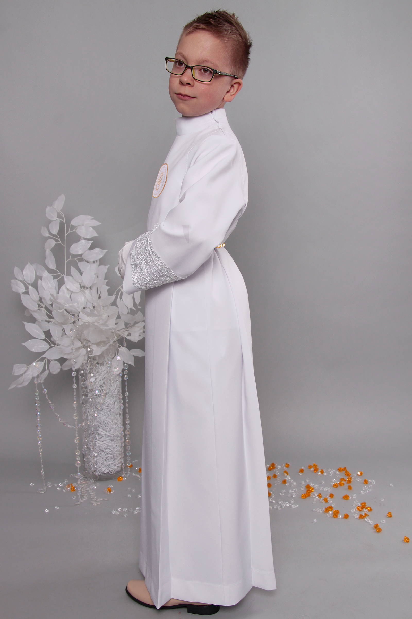 Alba komunijna z gipiurą 8/Z3 - z zakładką - obraz 3