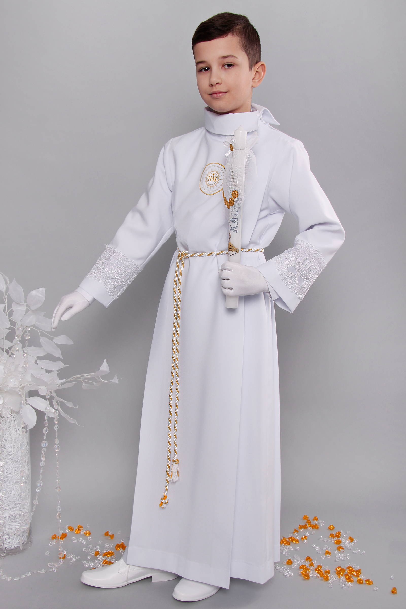 Alba komunijna z gipiurą 13/Z3 - z zakładką - obraz 2