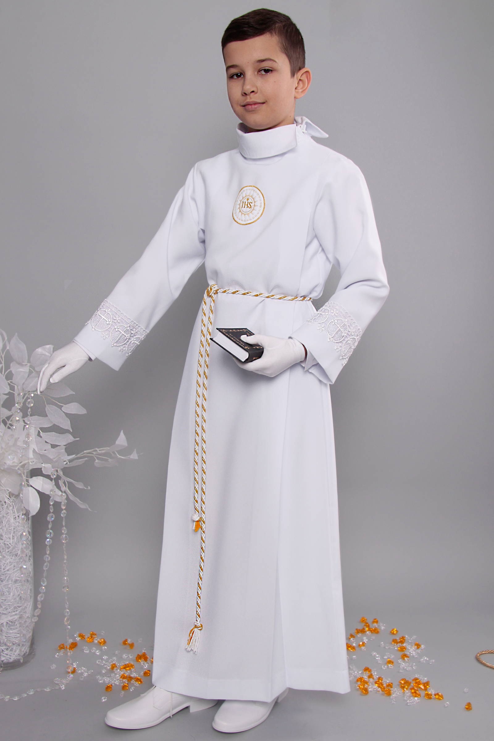 Alba komunijna z gipiurą 13/Z2 - z zakładką - obraz 3