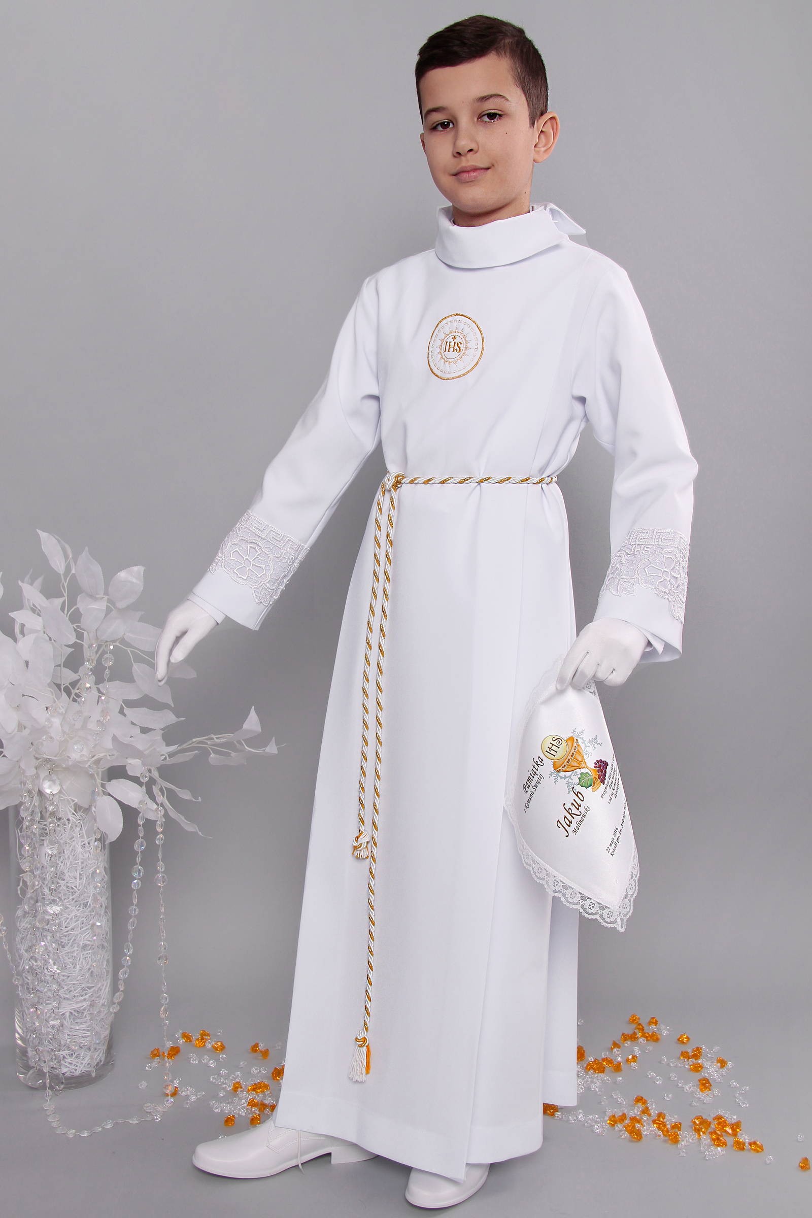 Alba komunijna z gipiurą 13/Z1 - z zakładką - obraz 3