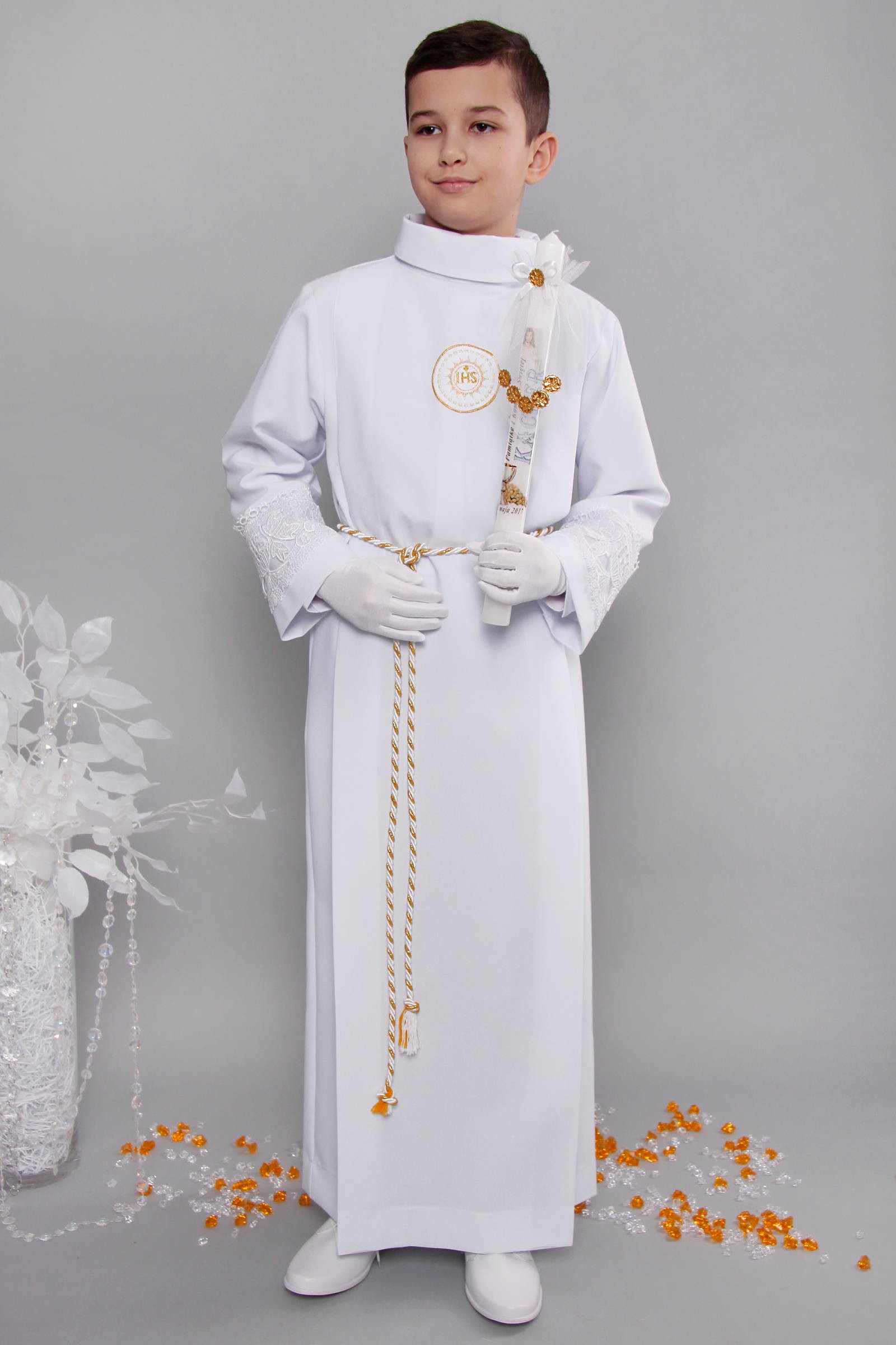 Alba komunijna z gipiurą 13/Z3 - z zakładką - obraz 3