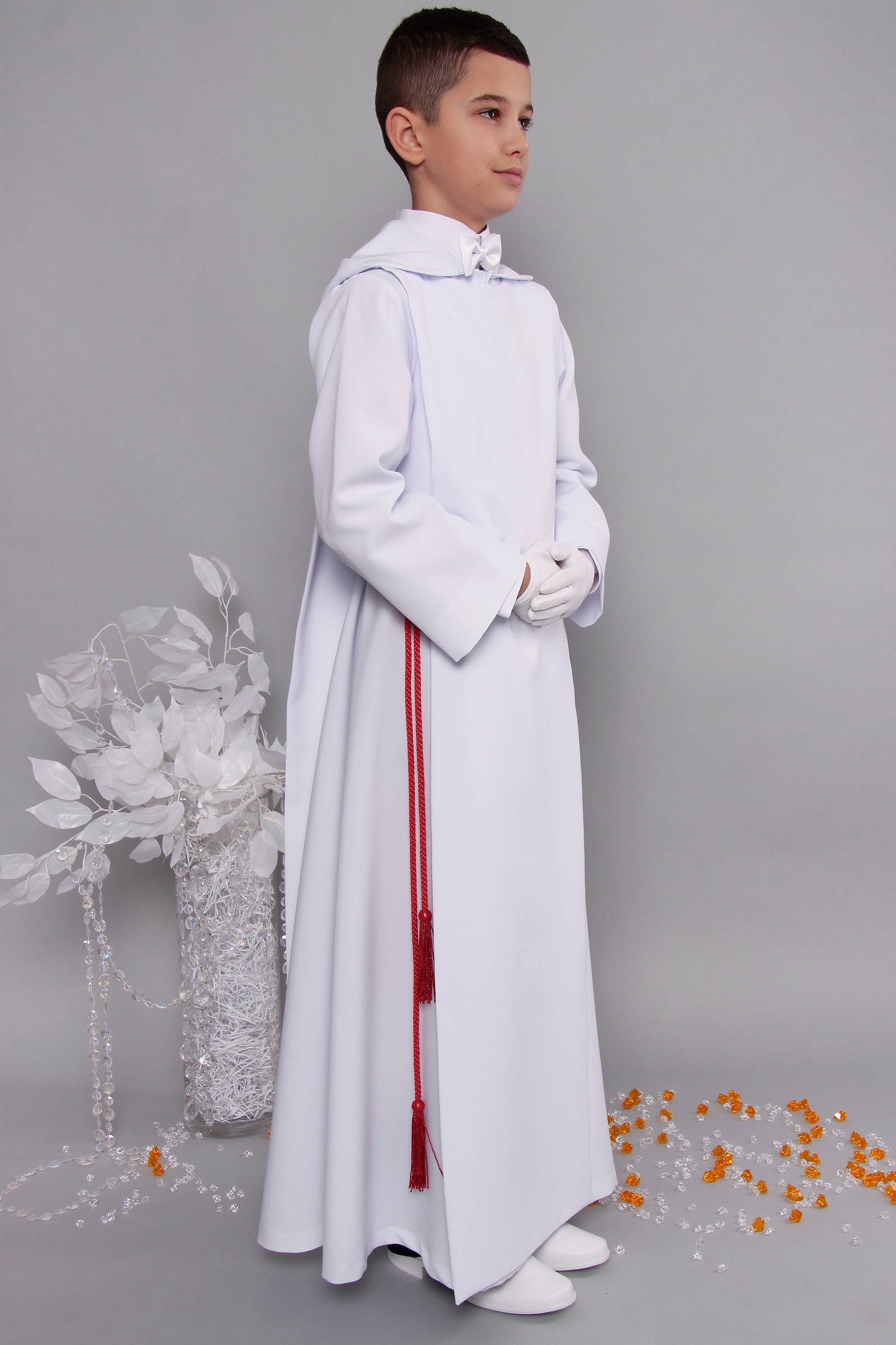 Alba komunijna 1/RH - z szkaplerzem (habitowa) - obraz 1