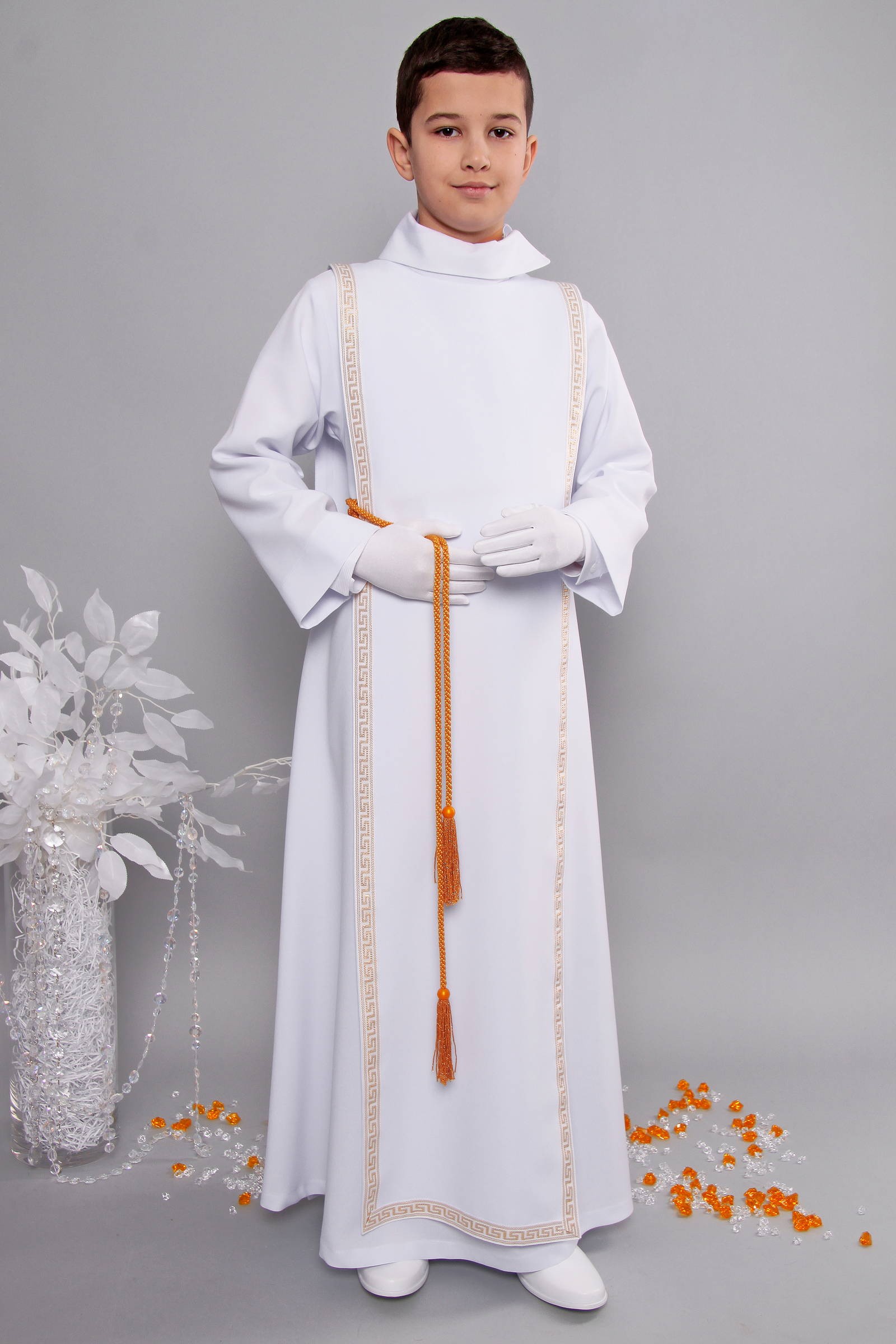 Alba komunijna 3/RH - z szkaplerzem (habitowa) - obraz 1