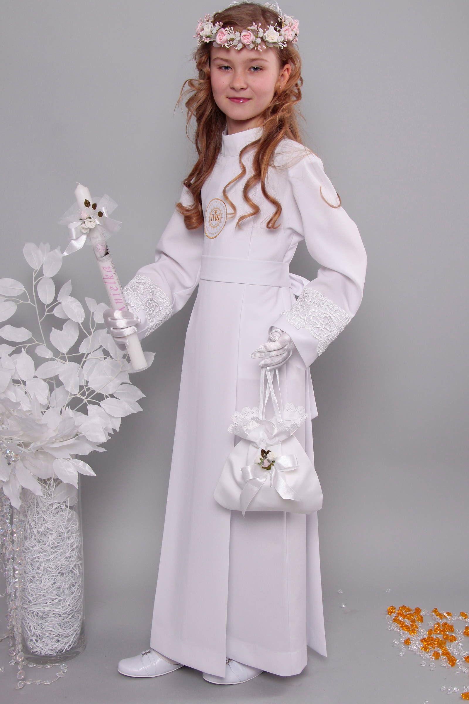 Alba komunijna z gipiurą 12a/K - z kontrafałdą - obraz 2