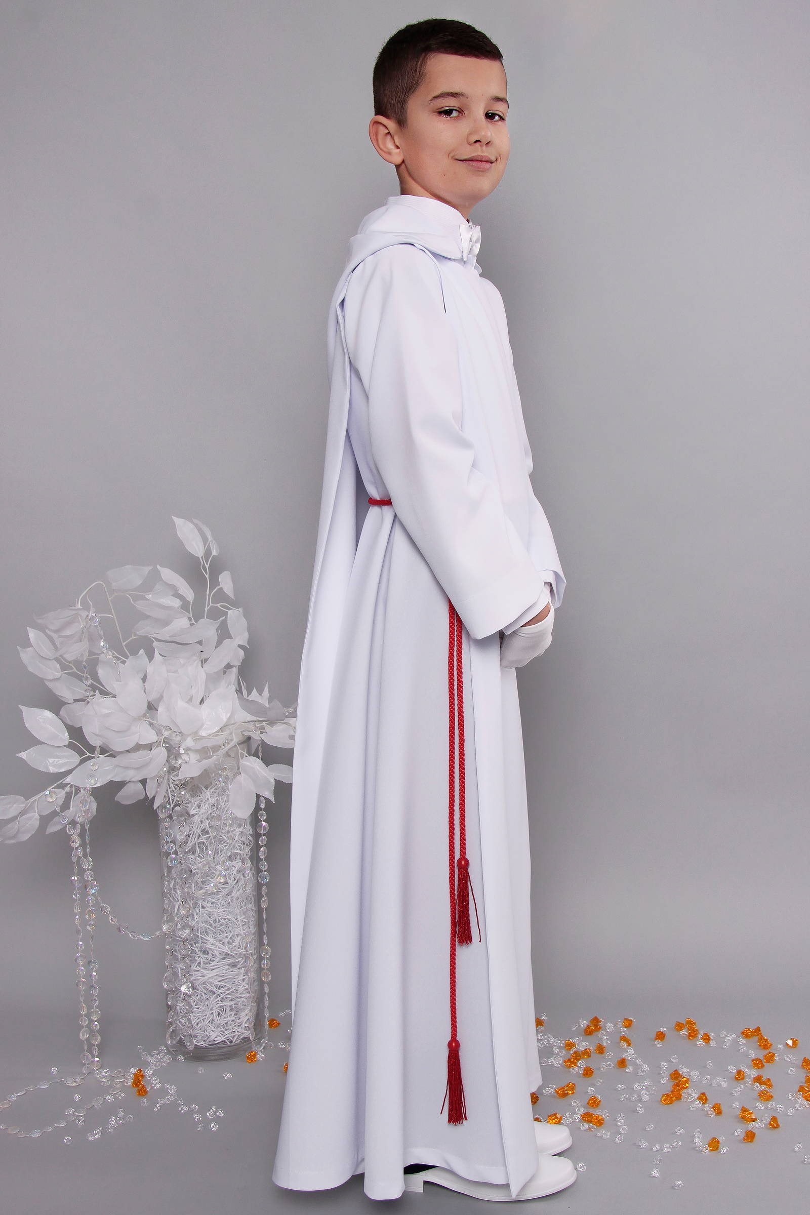 Alba komunijna 1/RH - z szkaplerzem (habitowa) - obraz 3