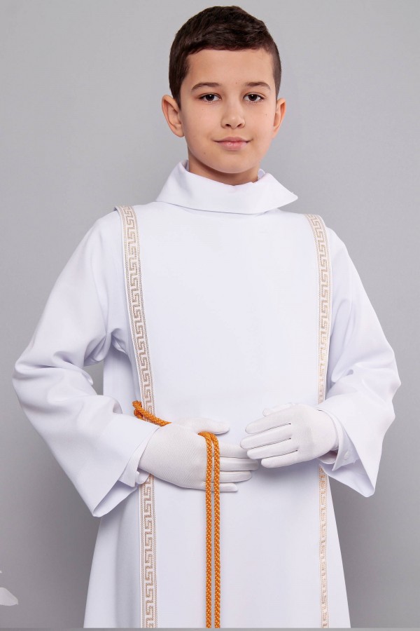 Alba komunijna 3/RH - z szkaplerzem (habitowa)