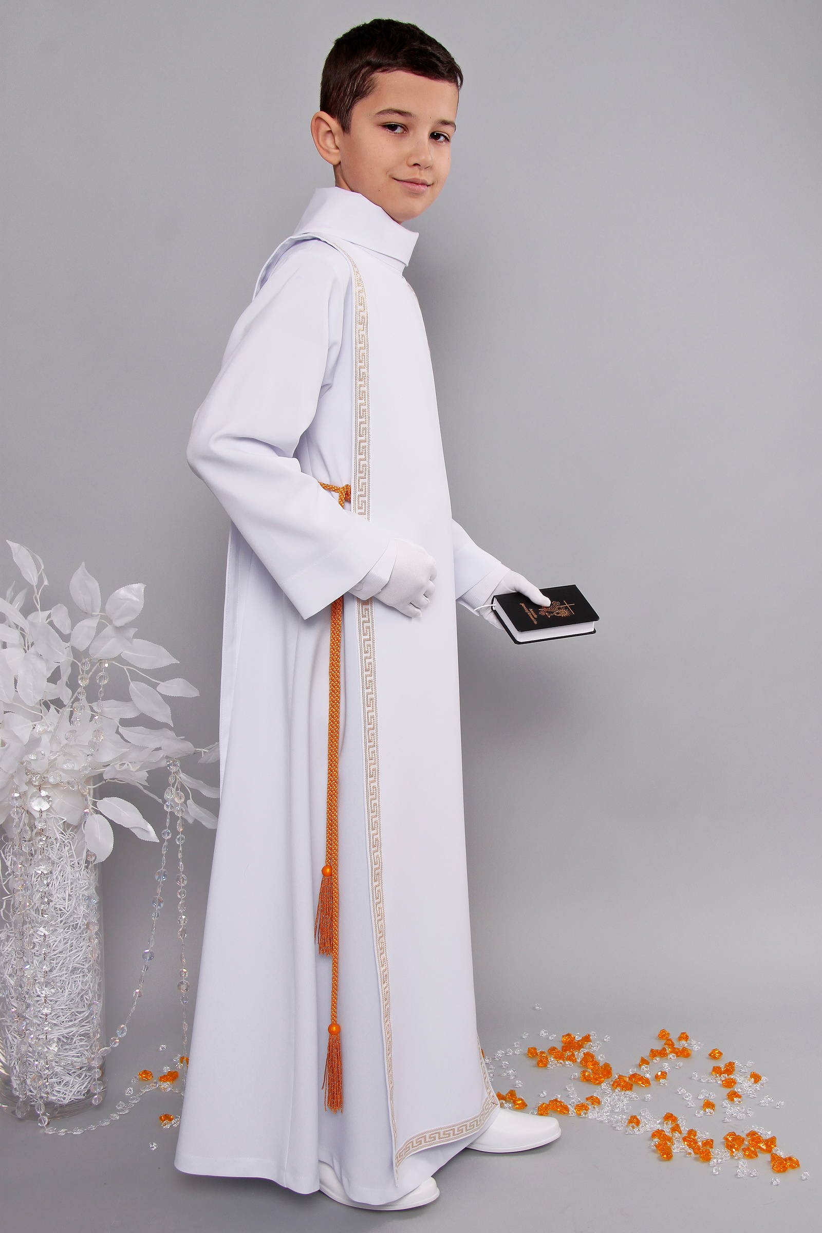 Alba komunijna 3/RH - z szkaplerzem (habitowa) - obraz 3