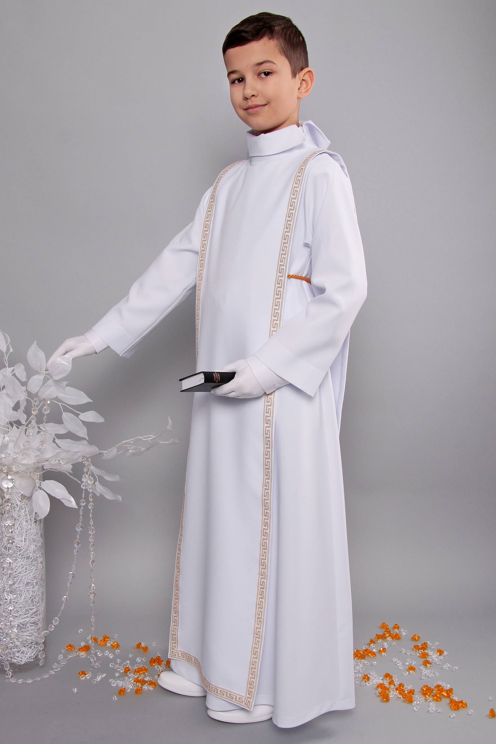 Alba komunijna 3/RH - z szkaplerzem (habitowa) - obraz 4