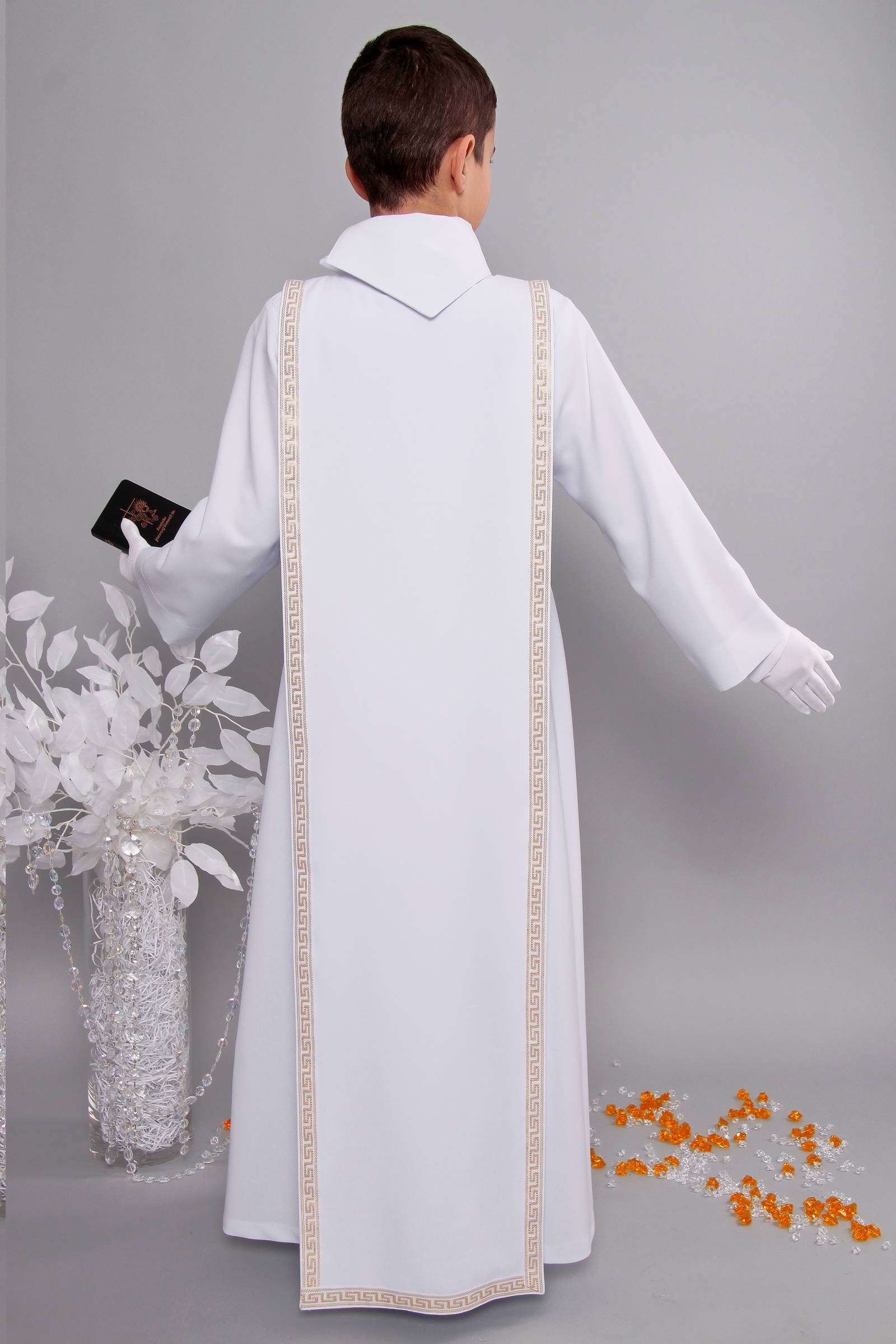 Alba komunijna 3/RH - z szkaplerzem (habitowa) - obraz 5