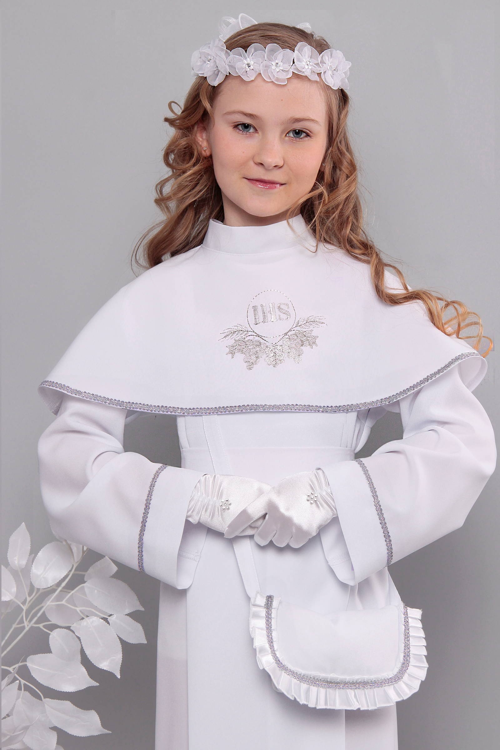 Alba komunijna 6a/KK - z karczkiem i kontrafałdą - obraz 0