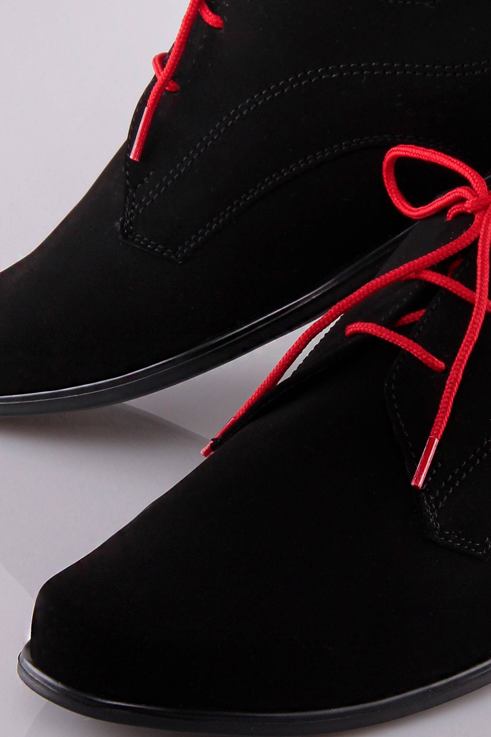 Buty komunijne 014 - nubuk czarne - obraz 2