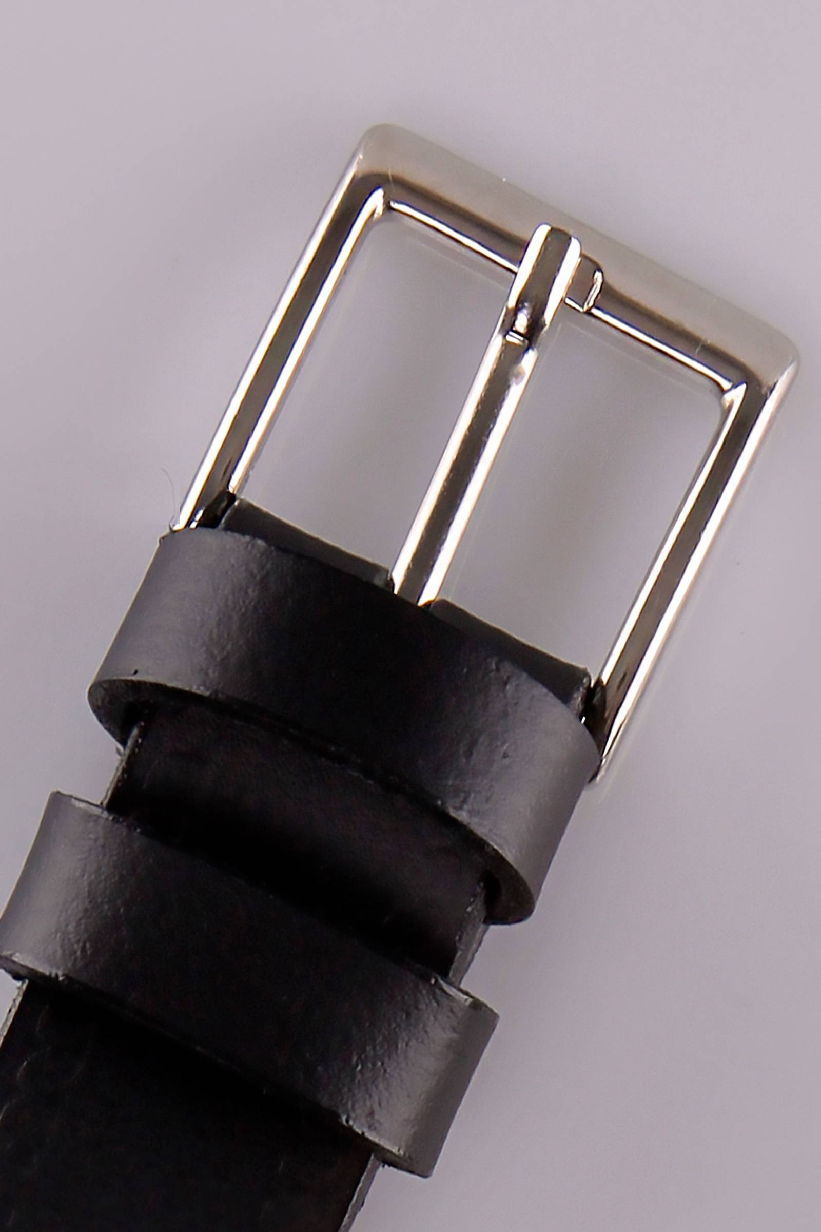 Pasek komunijny do spodni - skórzany czarny - obraz 2