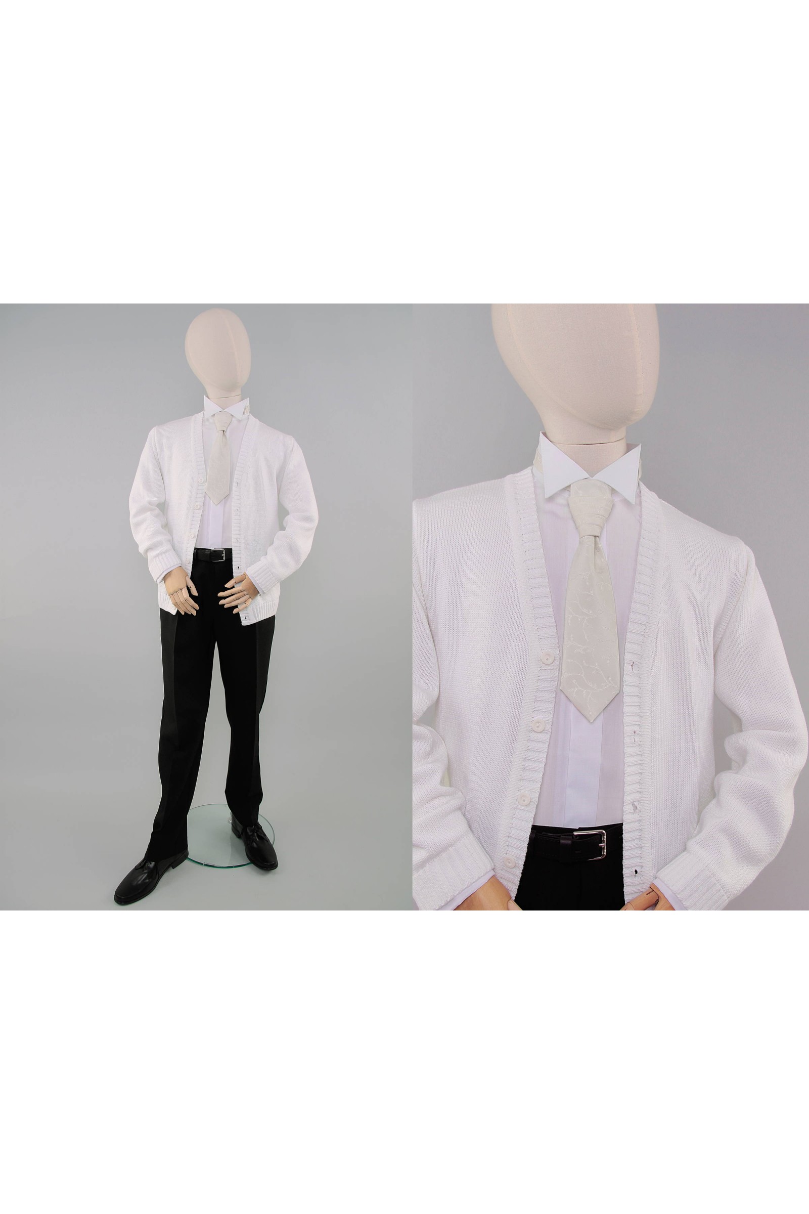 Krawatnik komunijny KRb biały - obraz 2