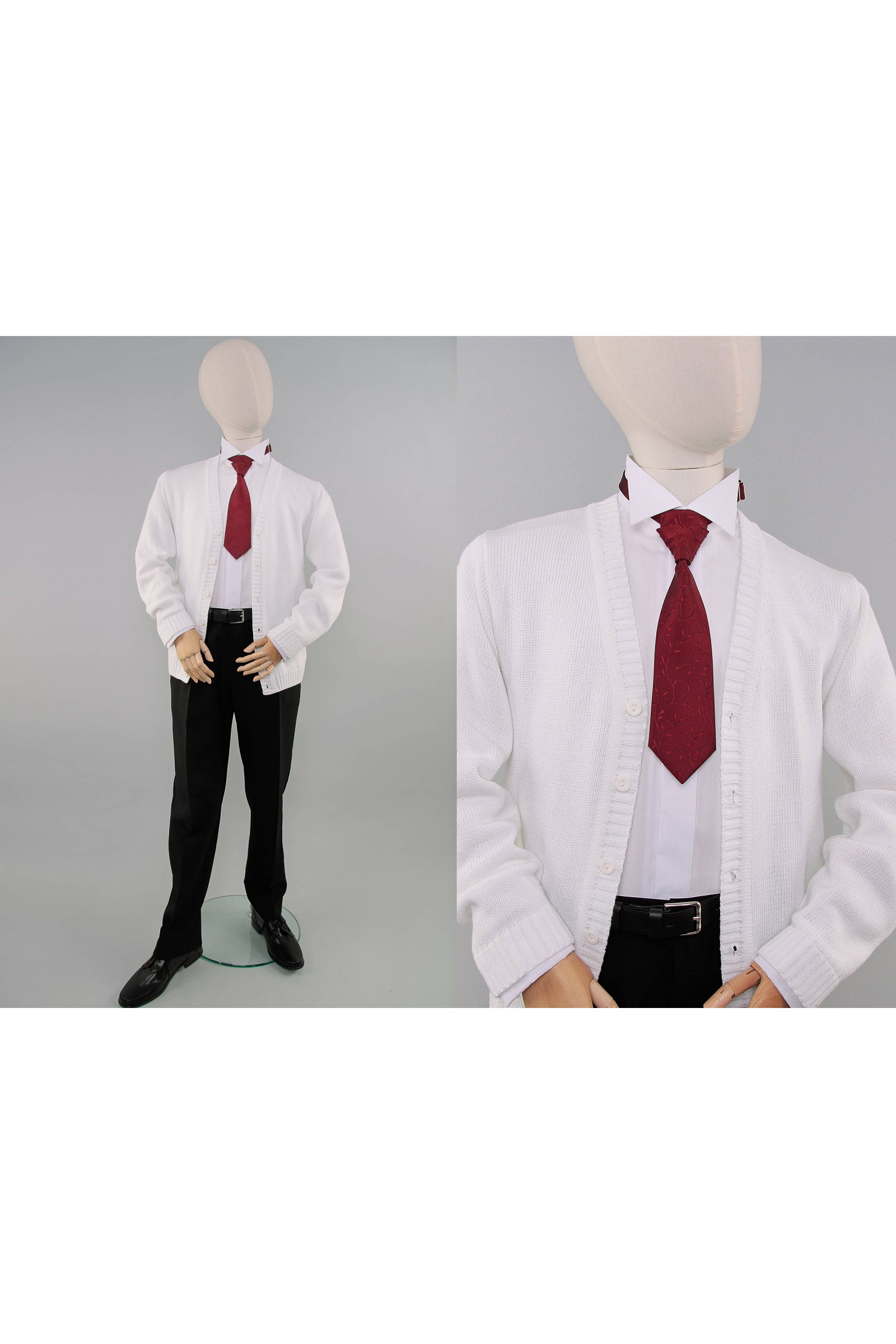 Krawatnik komunijny KRbr2 bordo - obraz 2