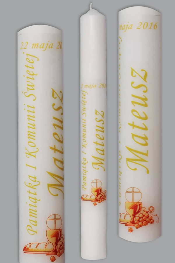 Świeca komunijna do personalizacji KN1a/ch