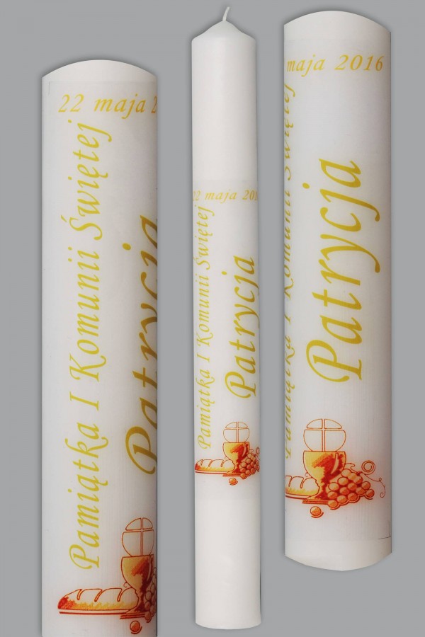 Świeca komunijna do personalizacji KN1a/dz