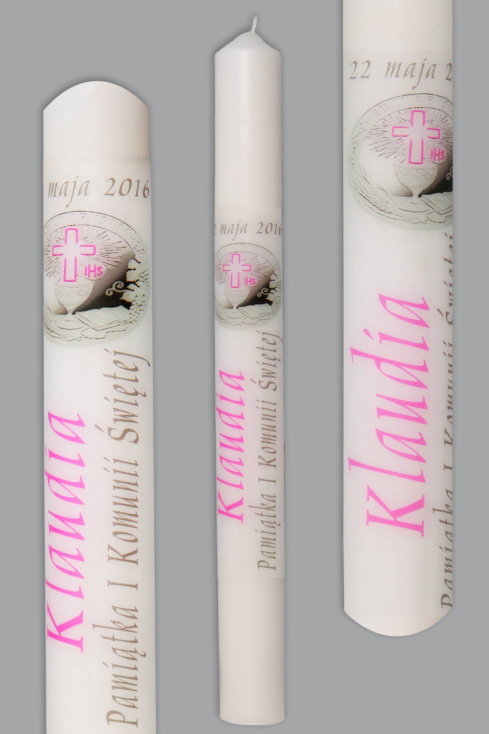 Świeca komunijna do personalizacji KN1c/dz - obraz 0