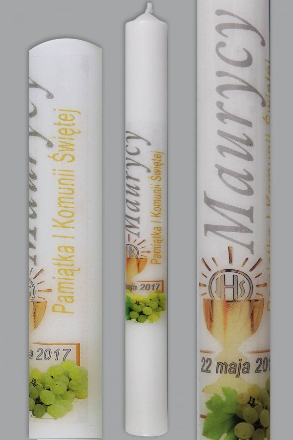 Świeca komunijna do personalizacji KN1d/ch