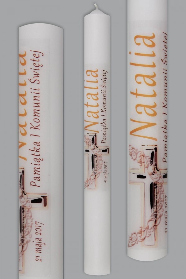 Świeca komunijna do personalizacji KN1e/dz