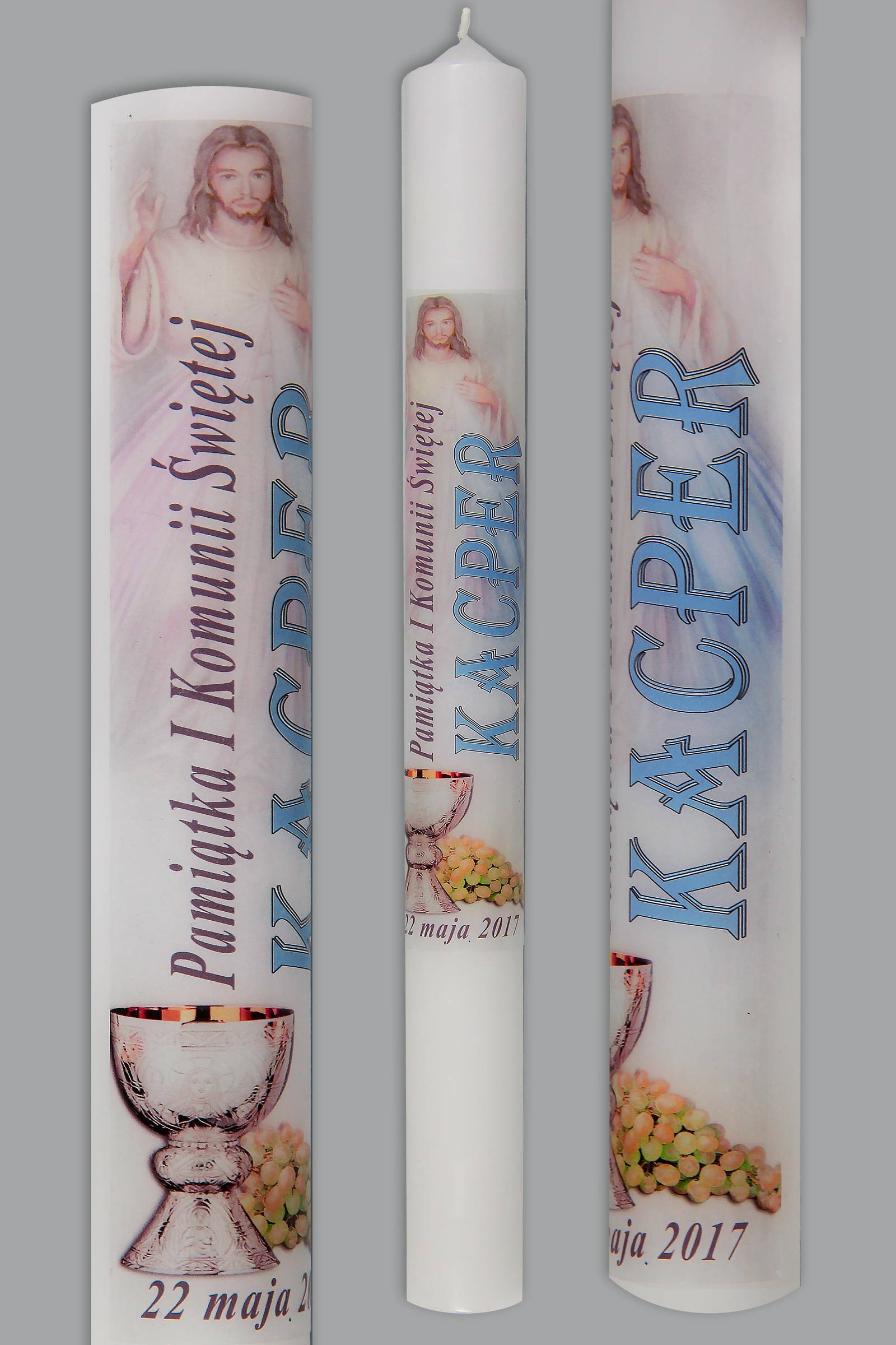 Świeca komunijna do personalizacji KN1f/ch - obraz 0
