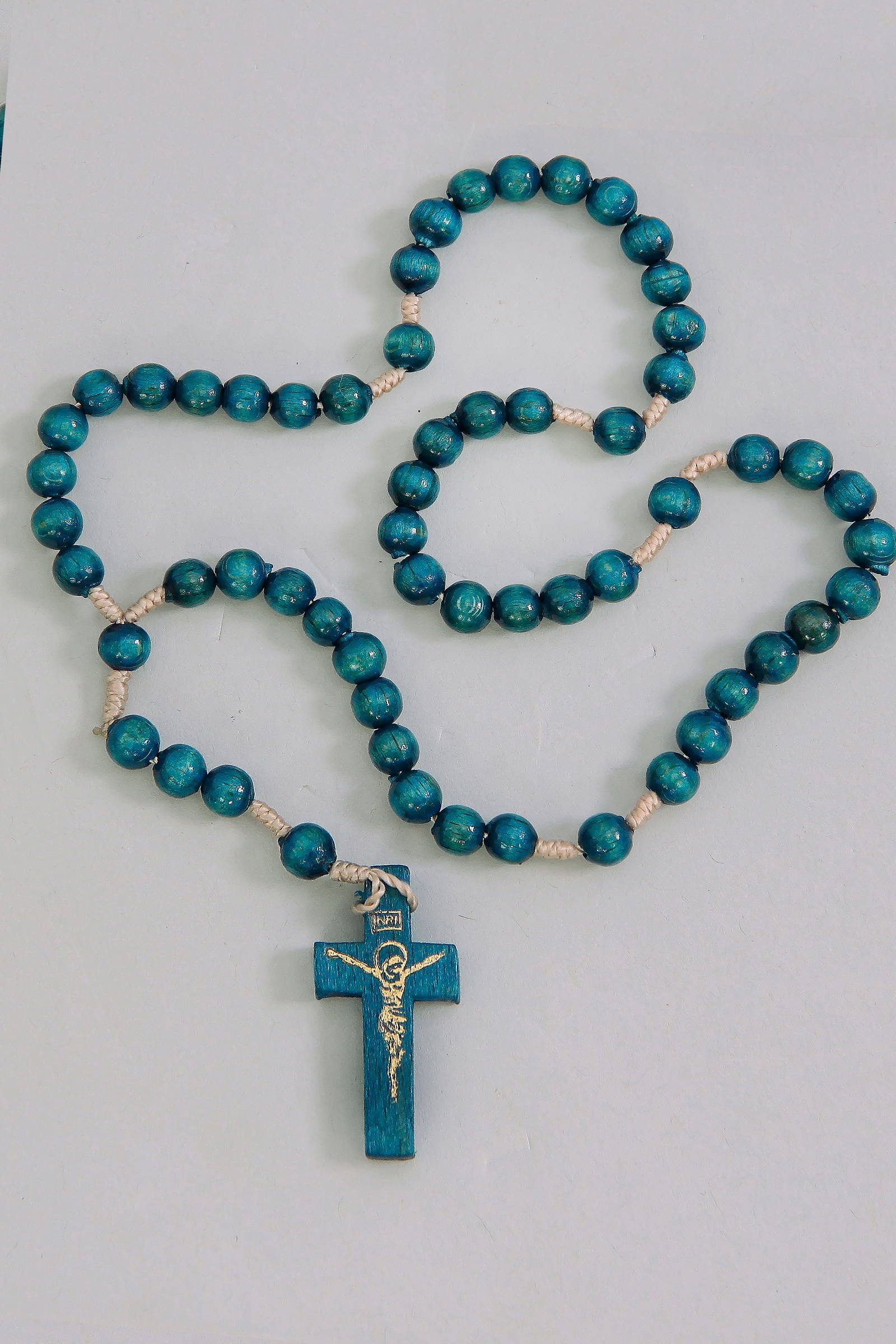 Różaniec komunijny - drewniany DN2 - obraz 1