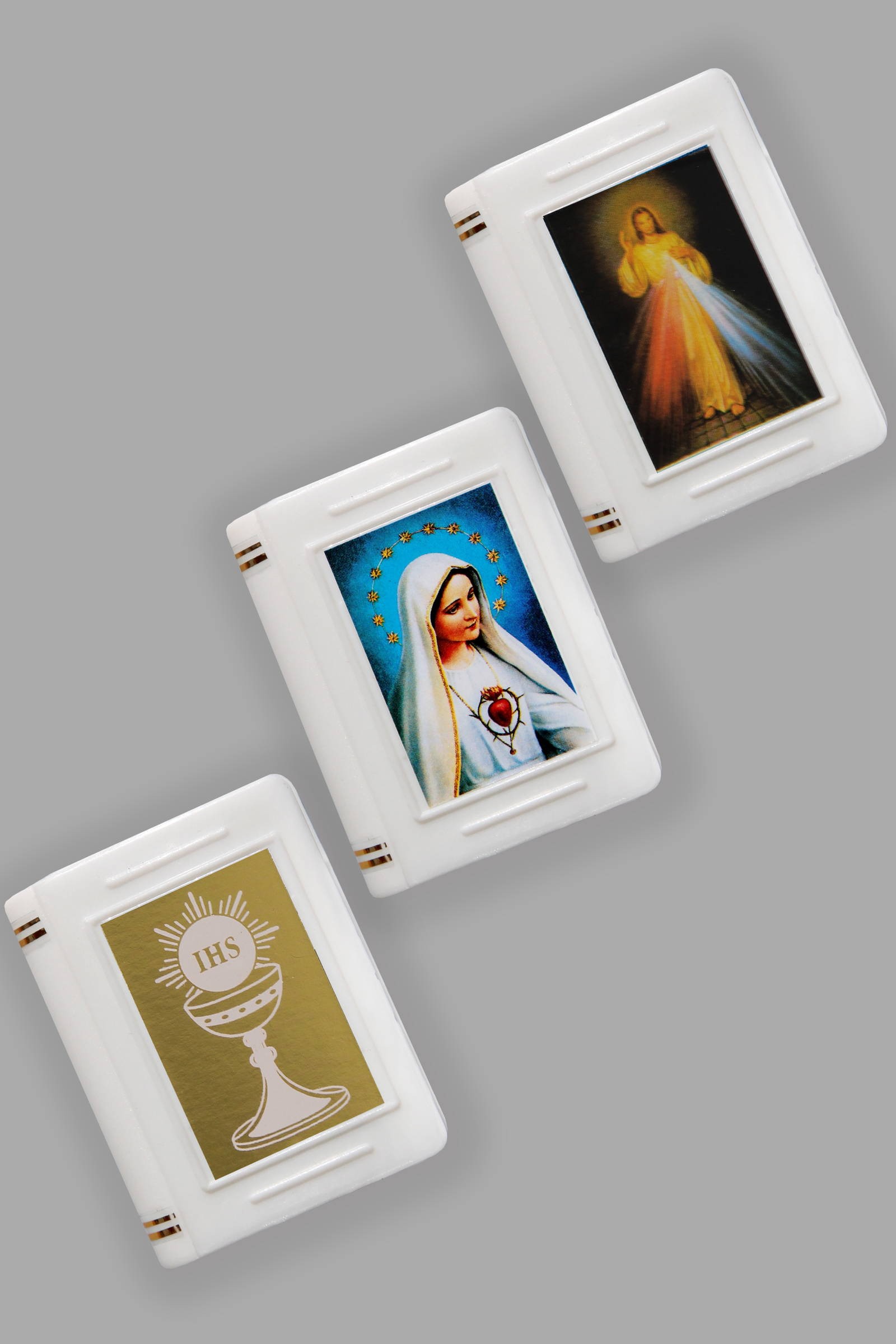 Pudełko komunijne na różaniec białe Pm/b - obraz 0