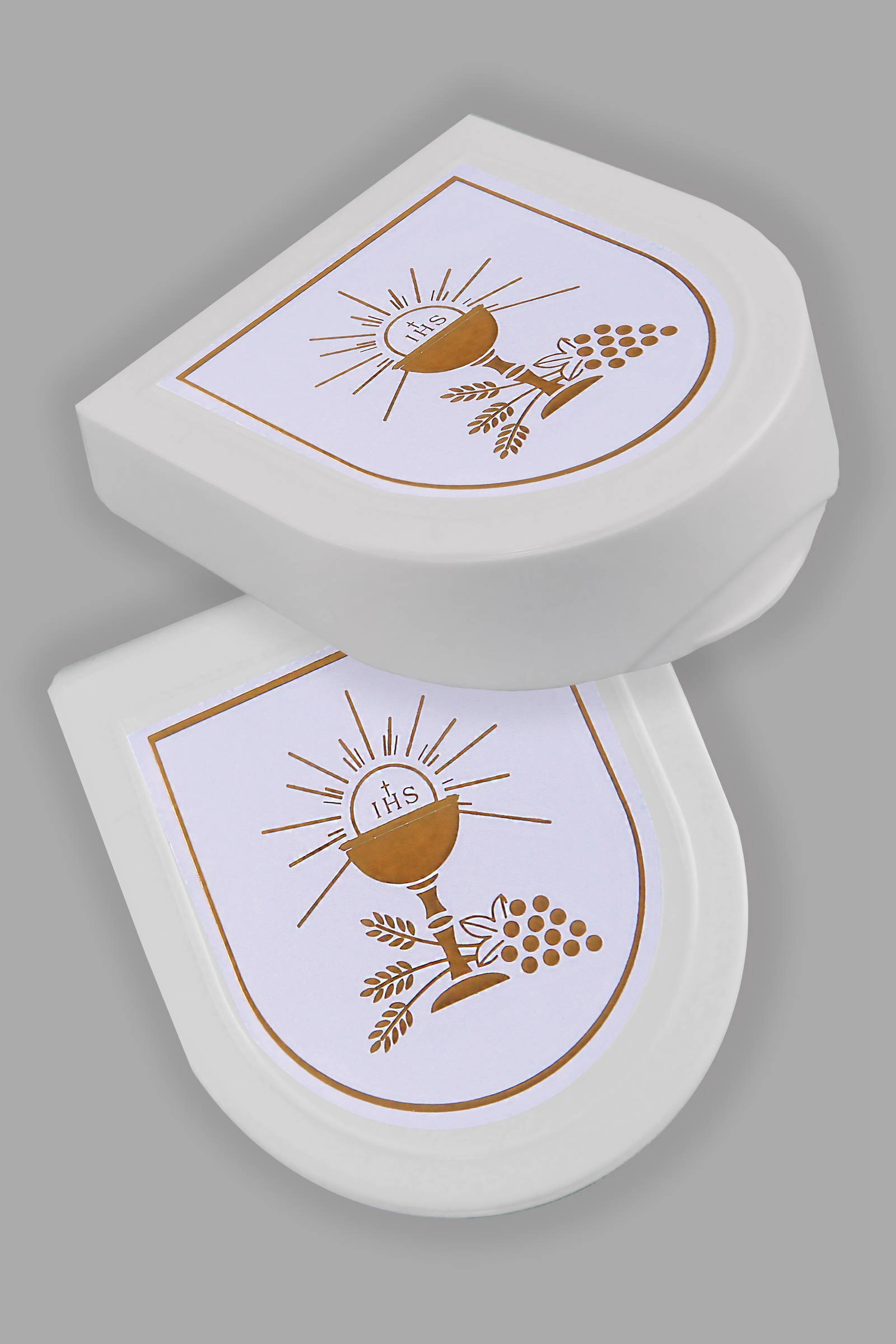 Pudełko komunijne na różaniec podkowa PP/b - obraz 0