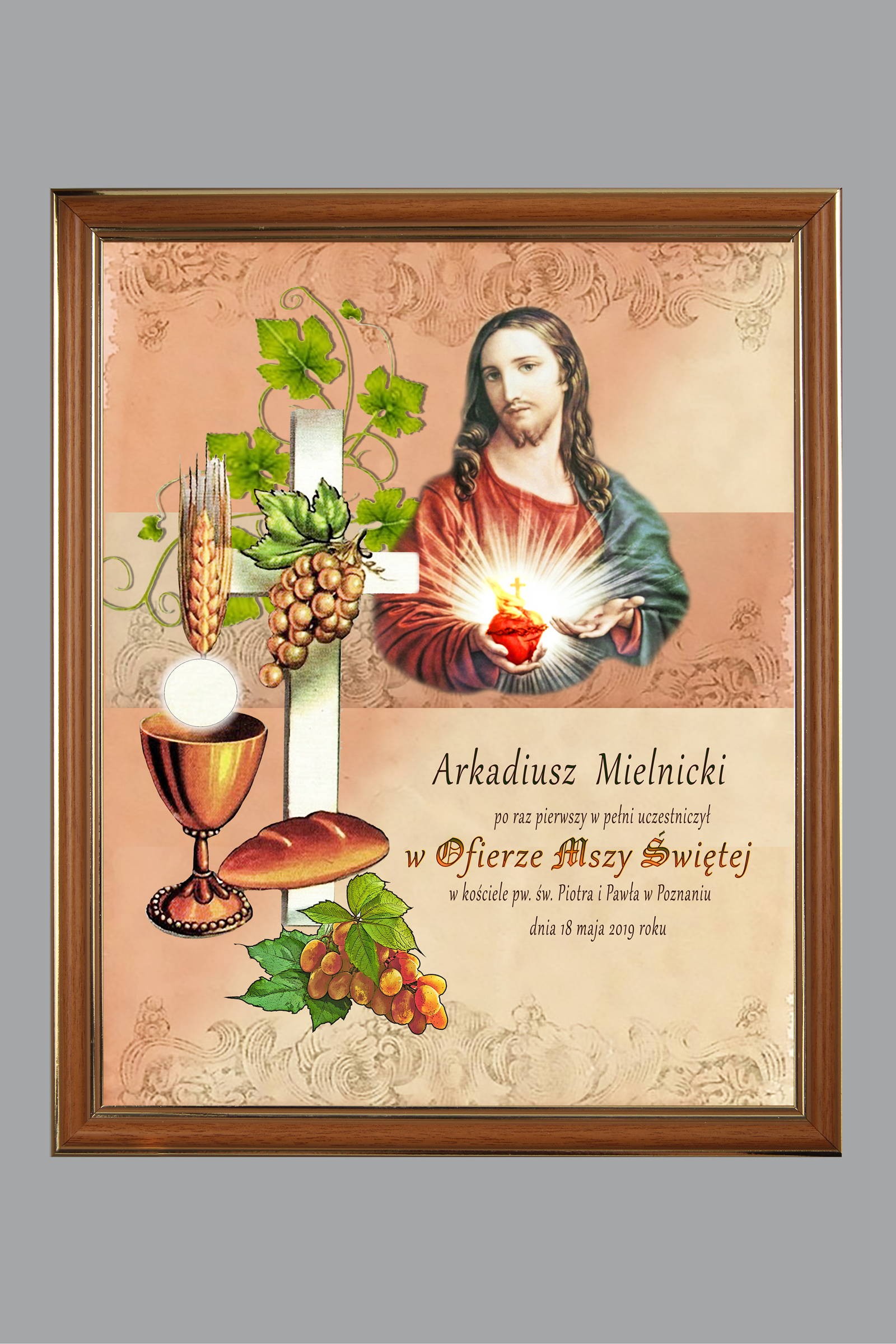 Obrazek komunijny pamiątkowy OPK 25 - obraz 0